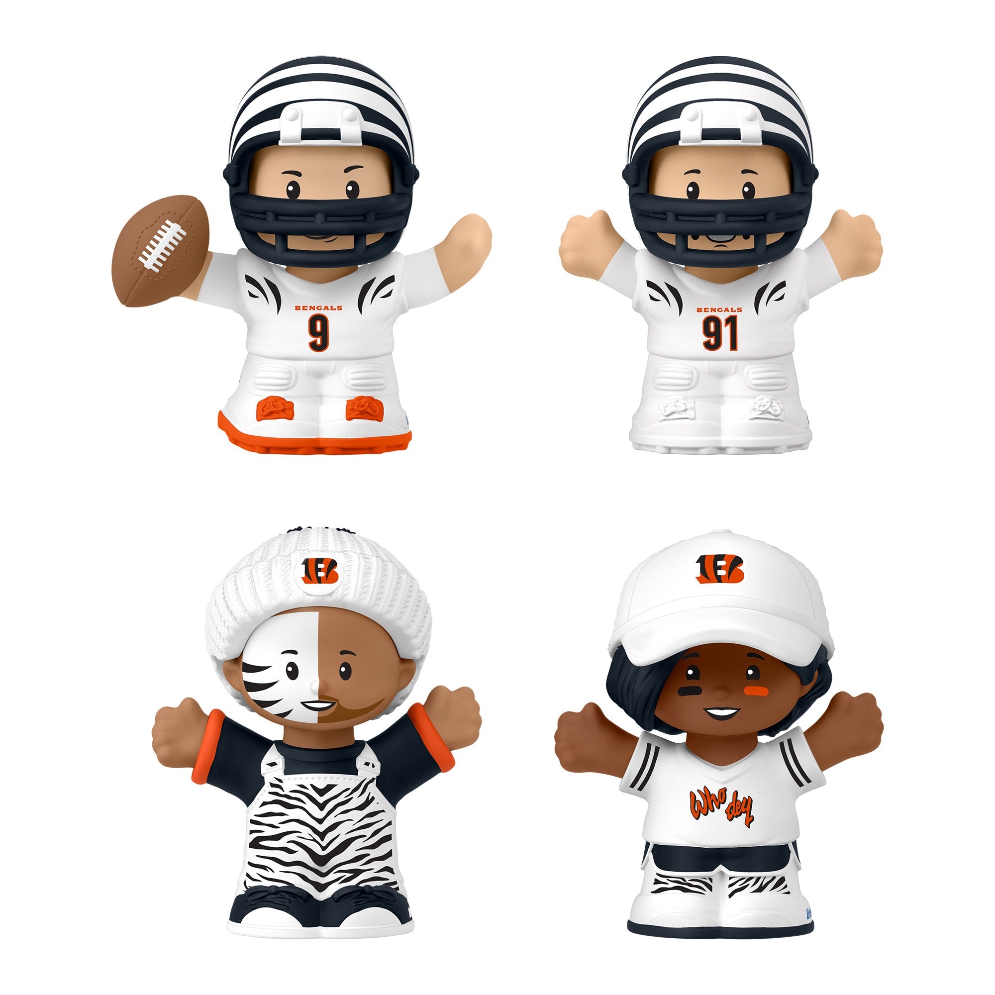 Little People Collector Cincinnati Bengals Alternate Jersey Figure Set - Image 2