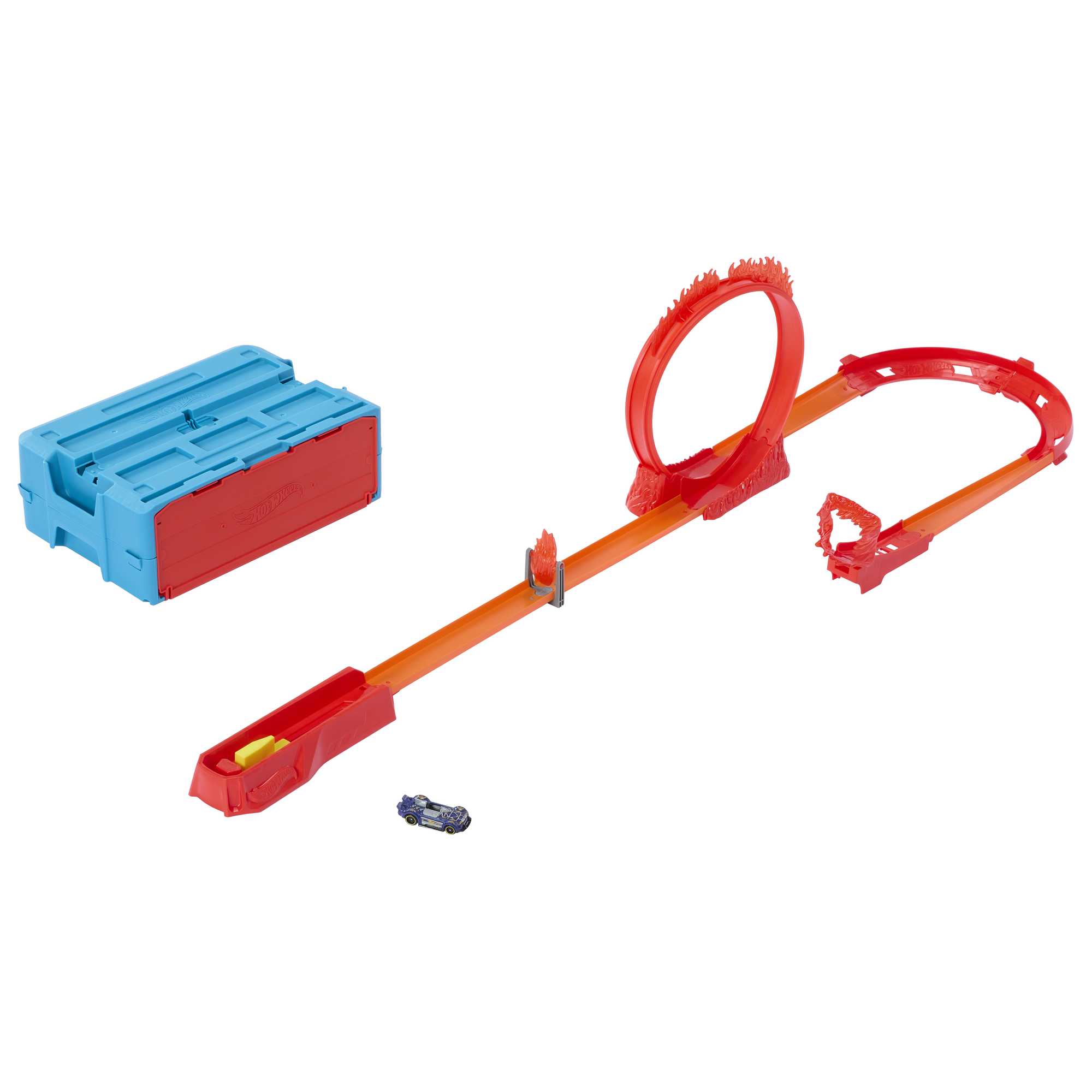 Hot Wheels Fire-Themed Track Building Set With 1 Hot Wheels Toy Car - Image 5