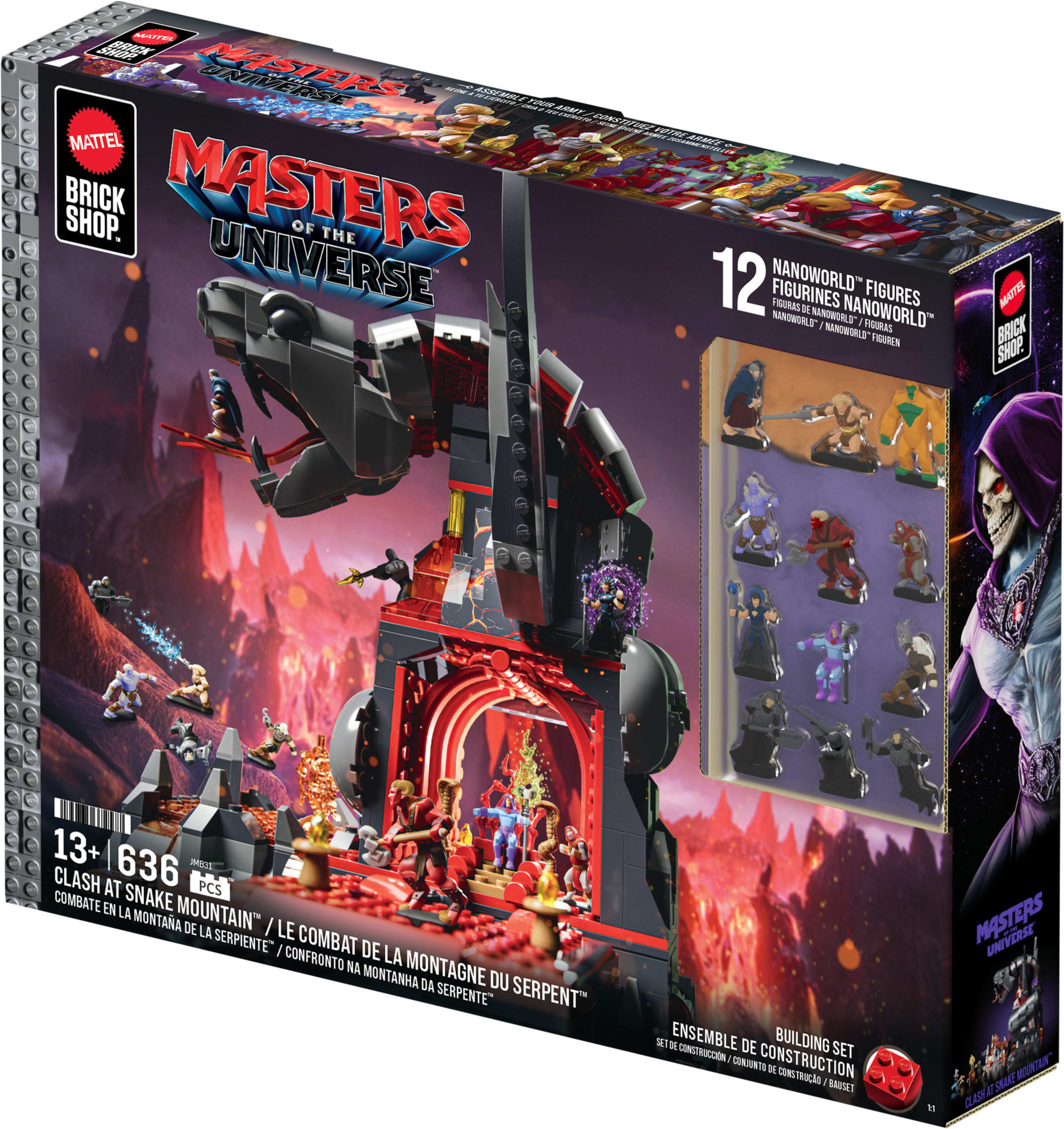 Mattel Brick Shop Masters of the Universe Clash at Snake Mountain Building Set - Image 9