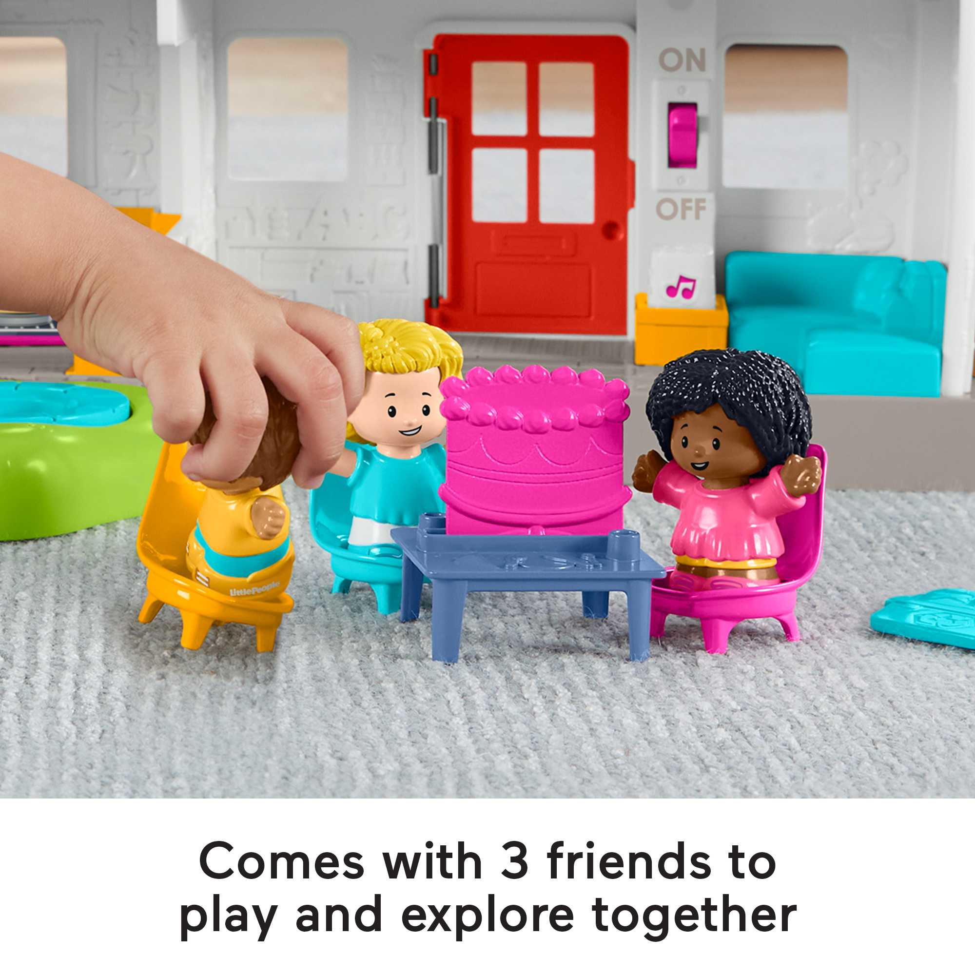 Little People Toddler Learning Toy. Playset With Figures And Music. Friends Together Play House - Image 5