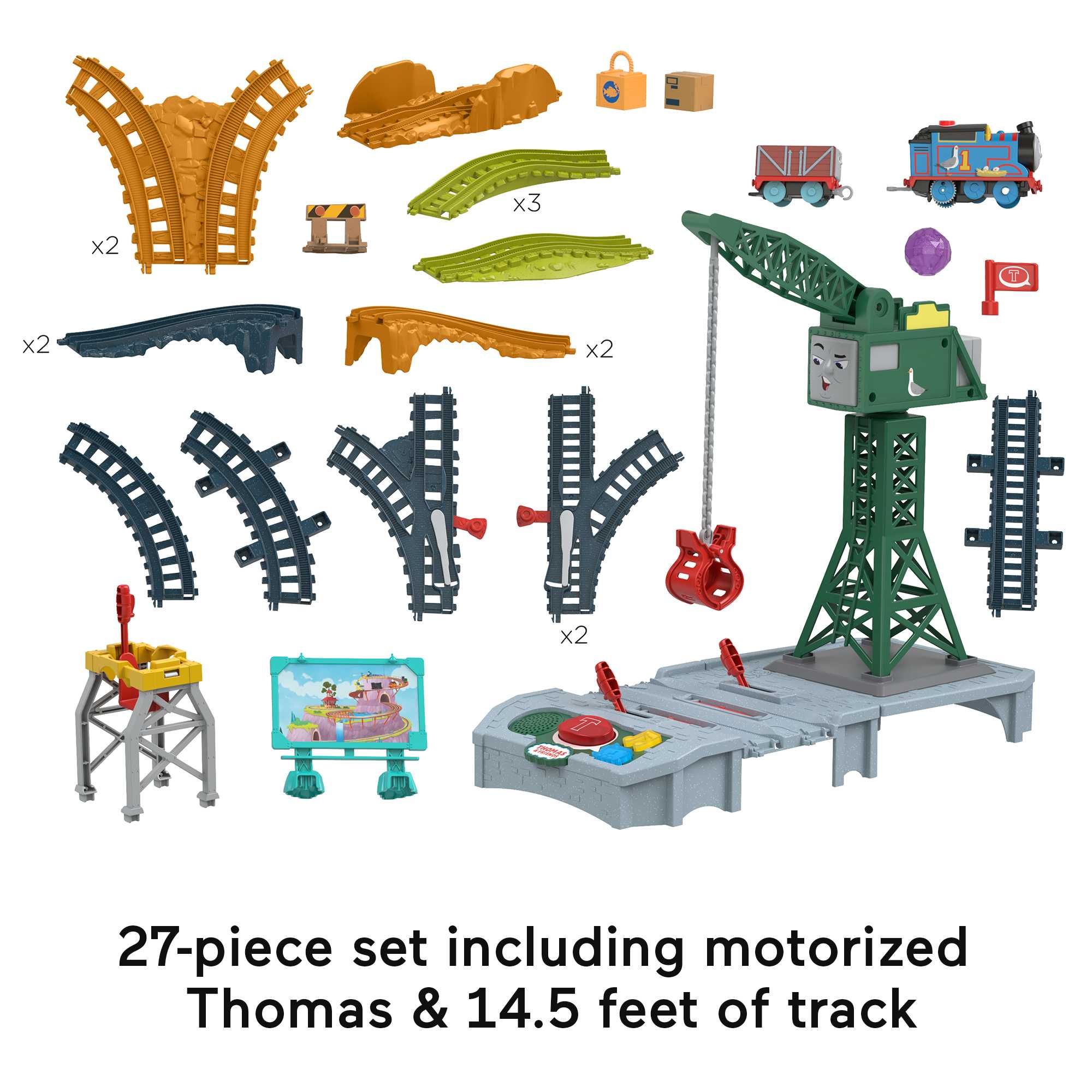 Thomas & Friends Talking Cranky Delivery Train Set With Songs Sounds & Phrases For Kids - Image 5