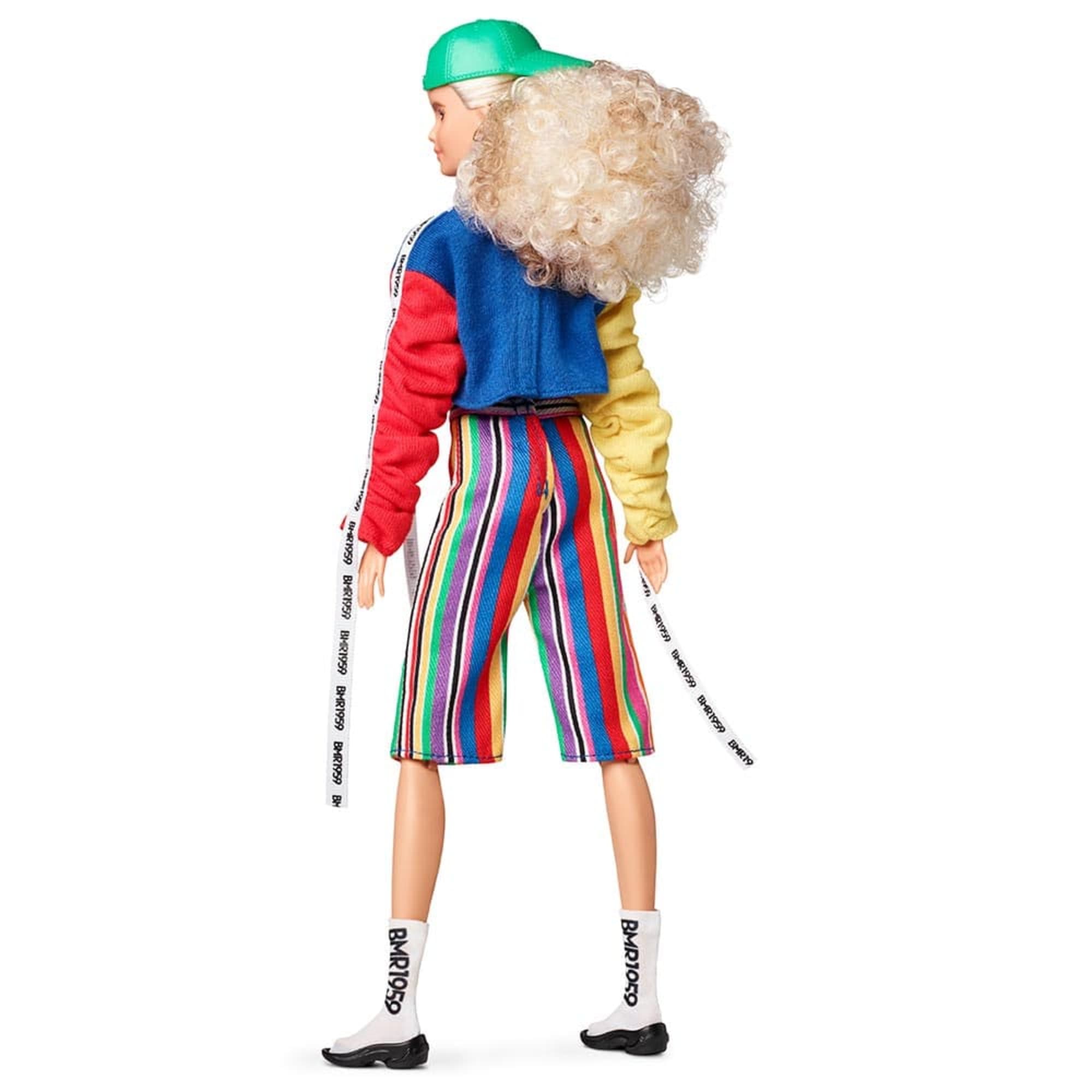 Barbie BMR1959 Doll - Color Block Sweatshirt with Logo Tape & Striped Shorts - Image 2