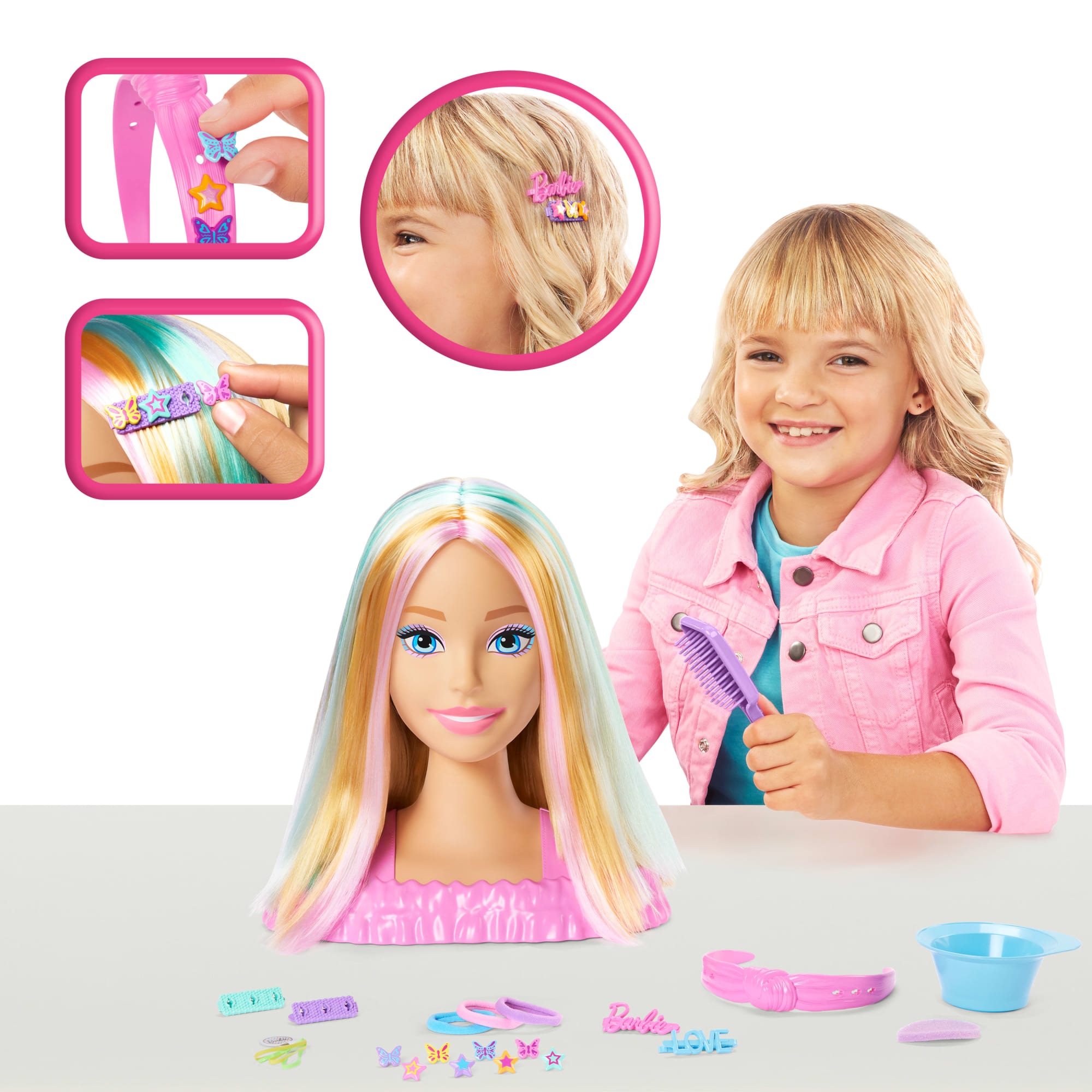 Barbie Tête à Coiffer. Cheveux Blonds. 20+ Accessoires - Image 2