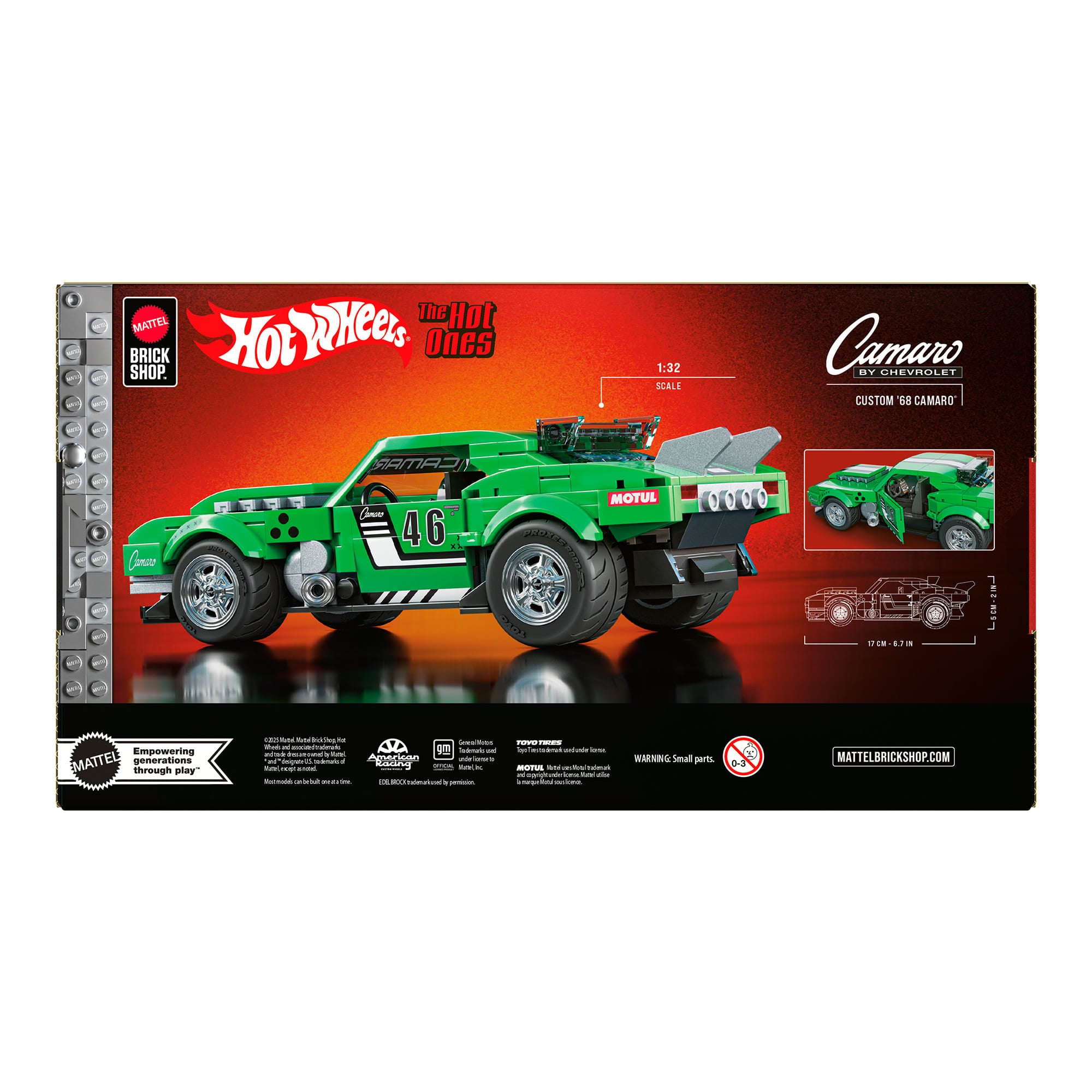 Mattel Brick Shop Hot Wheels Custom '68 Camaro Building Set - Image 10