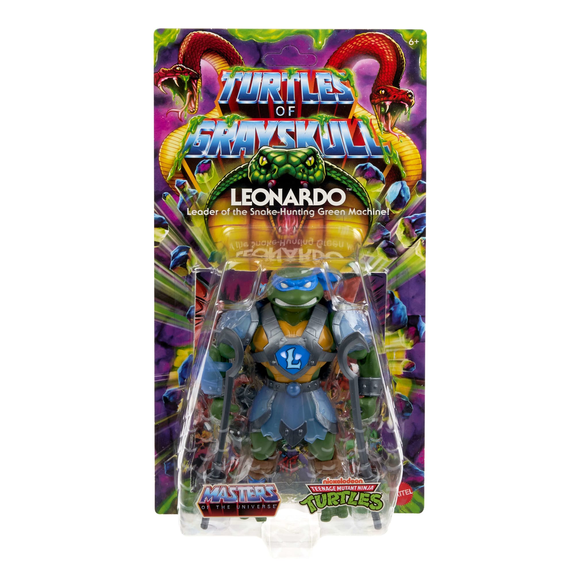 Masters of the Universe Turtles of Grayskull Figura de Acción Leonardo de 5.5 pulgadas - Image 2