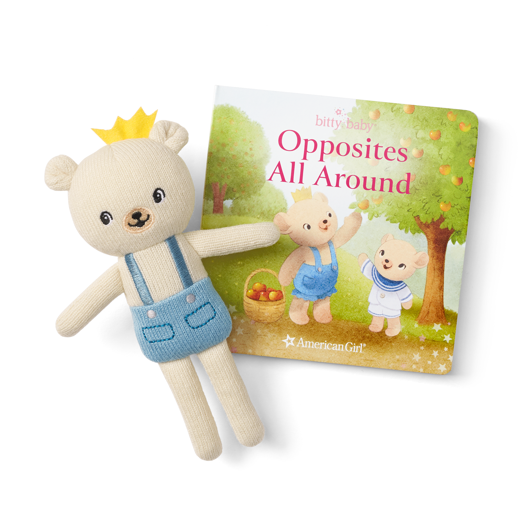 Bitty Baby® Doll #3 in Soft Blue + Bear Friend & Board Book - Image 3