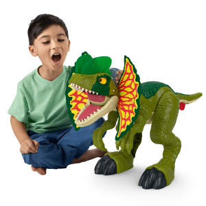 Imaginext Jurassic World Attaque en Furie Dilophosaure. Lumières