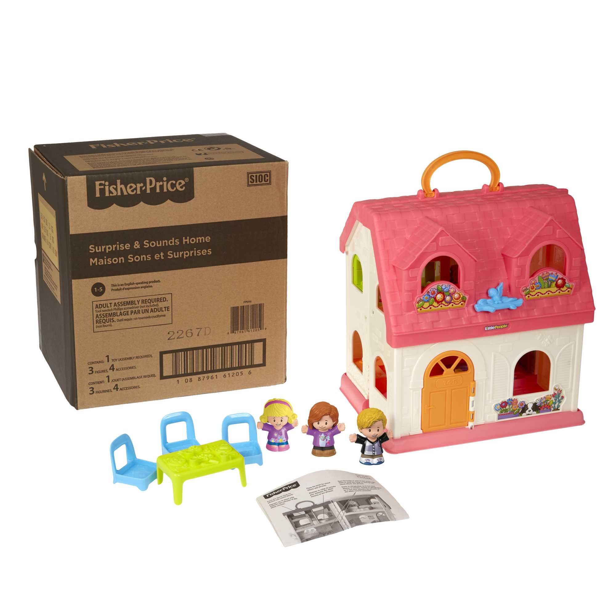 Fisher-Price Little People Toddler Playset With Sounds. Songs & Phrases. Surprise & Sounds Home. 7 Pieces
