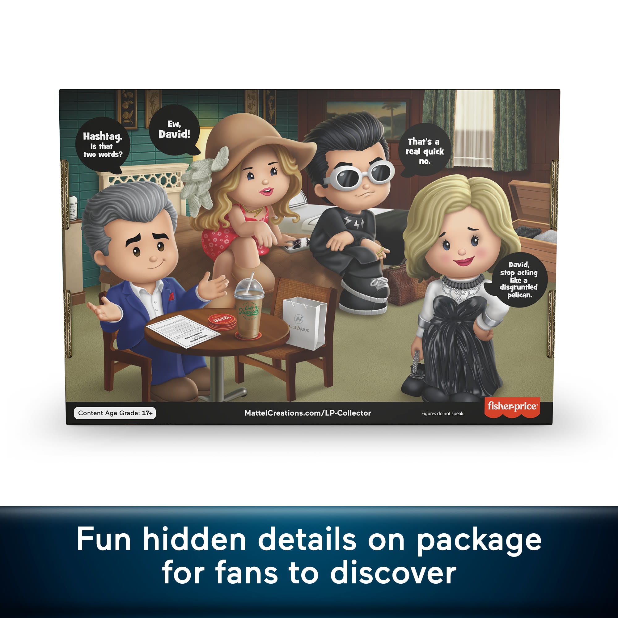 Little People Collector Schitt's Creek Special Edition Set in A Display Gift Box. 4 Figures - Image 4