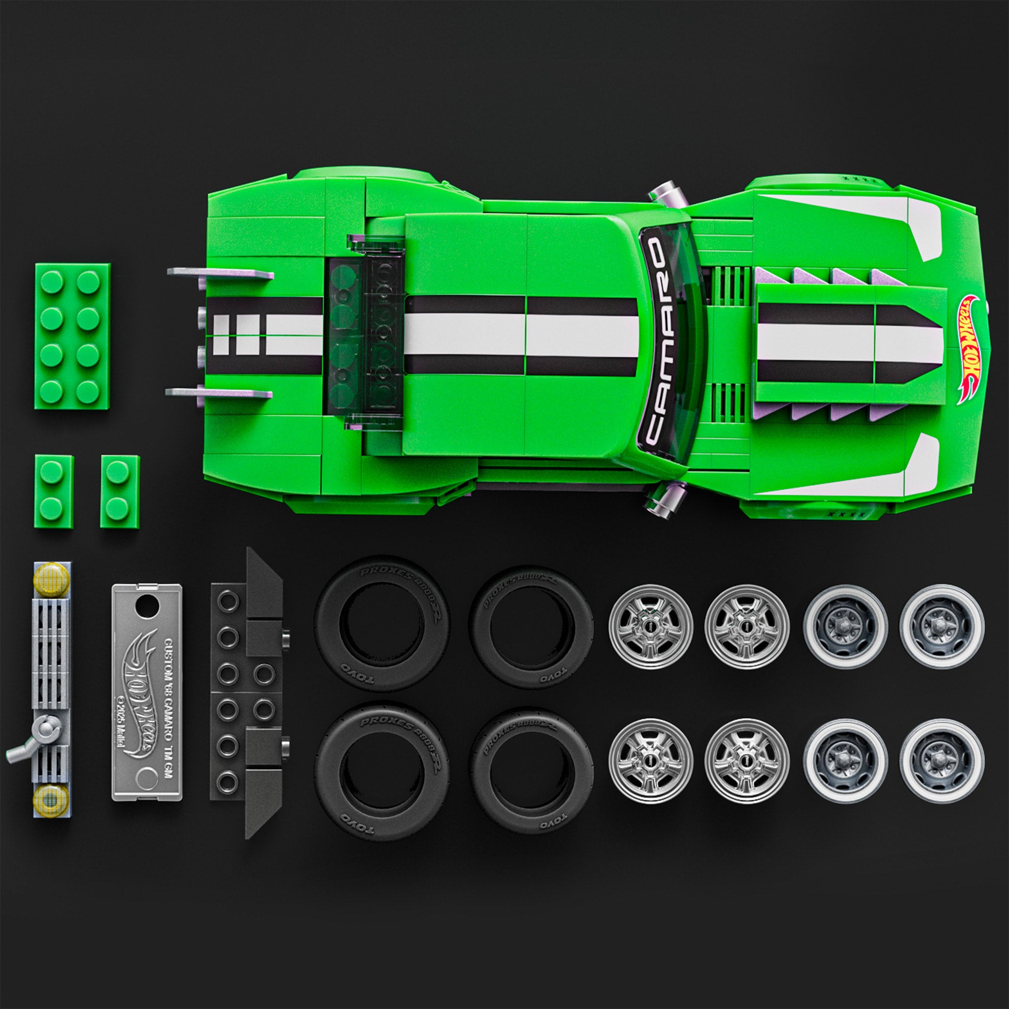 Mattel Brick Shop Hot Wheels Custom '68 Camaro Building Set - Image 4