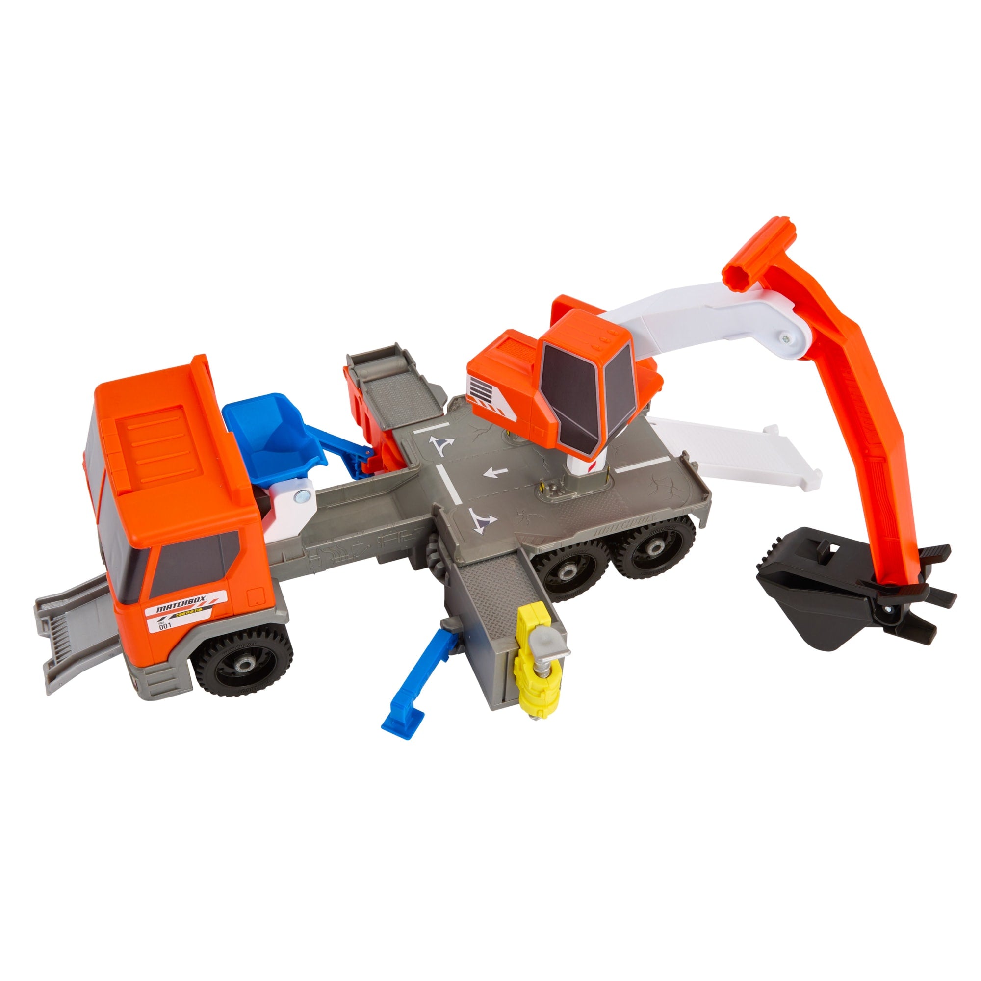 Matchbox-Action Drivers-Excavatrice Transformable-Camion de Chantier - Image 2