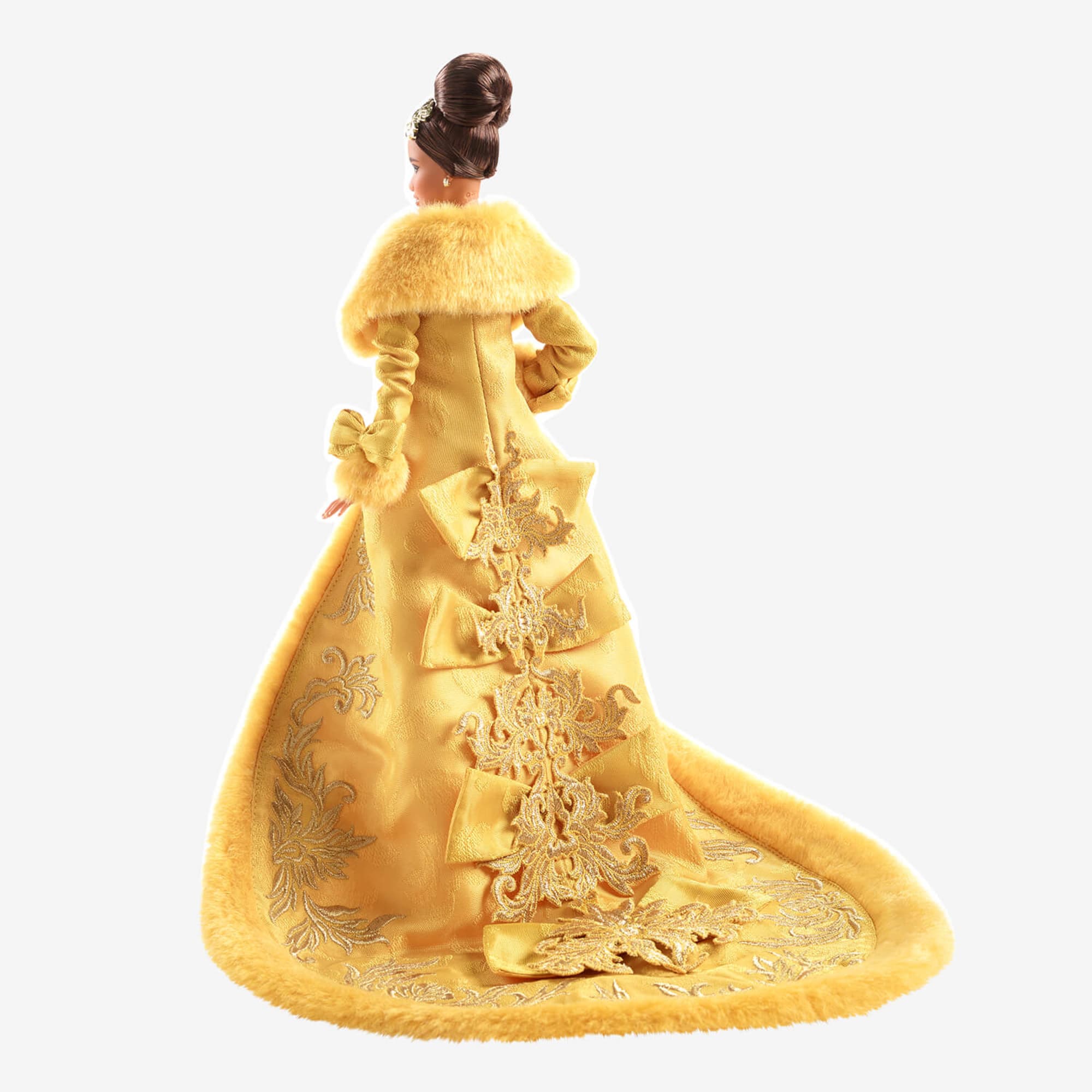 Guo Pei Barbie Doll Wearing Golden-Yellow Gown - Image 4