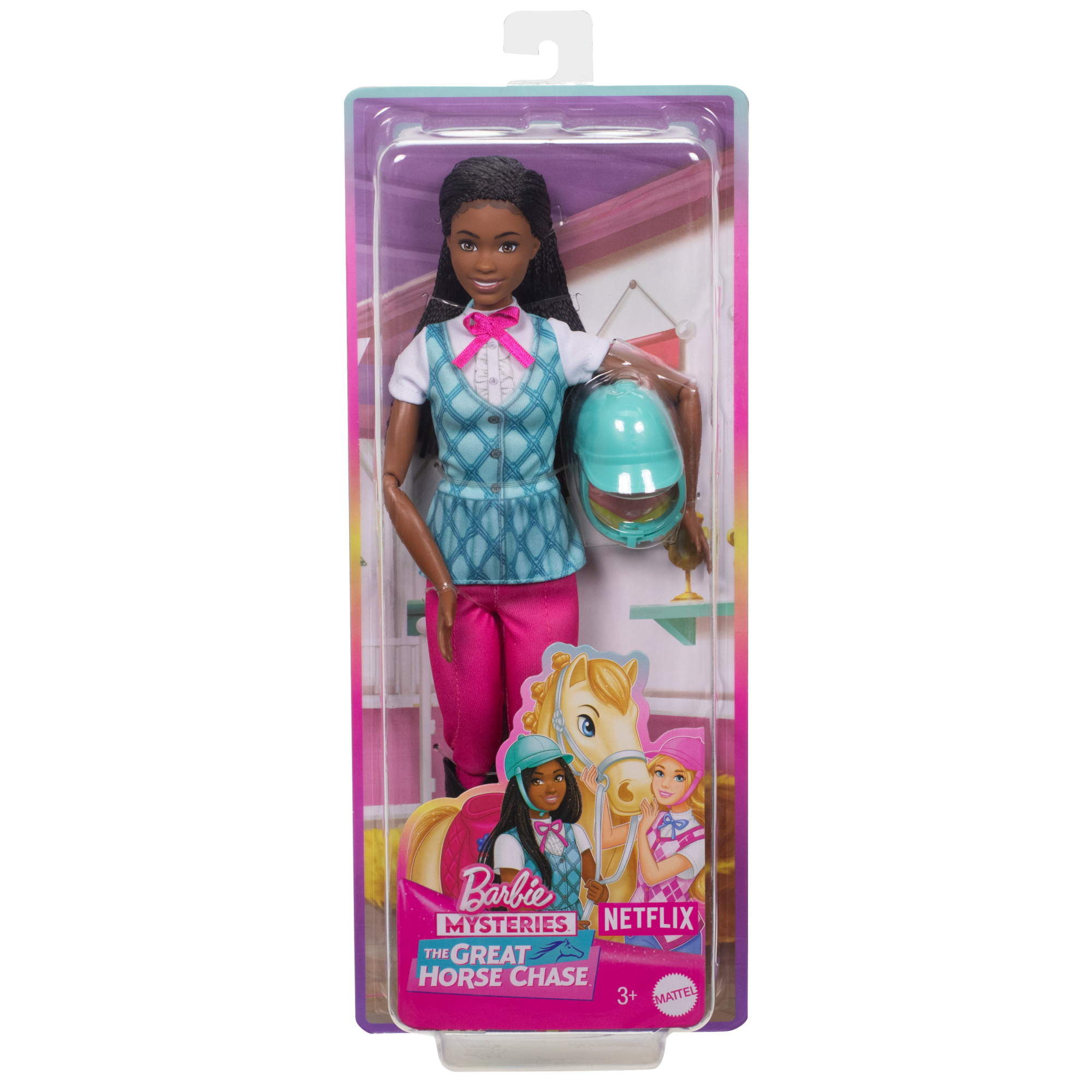 Barbie Detetive A Grande Corrida de Cavalos Boneca Brooklyn Equitação - Image 6