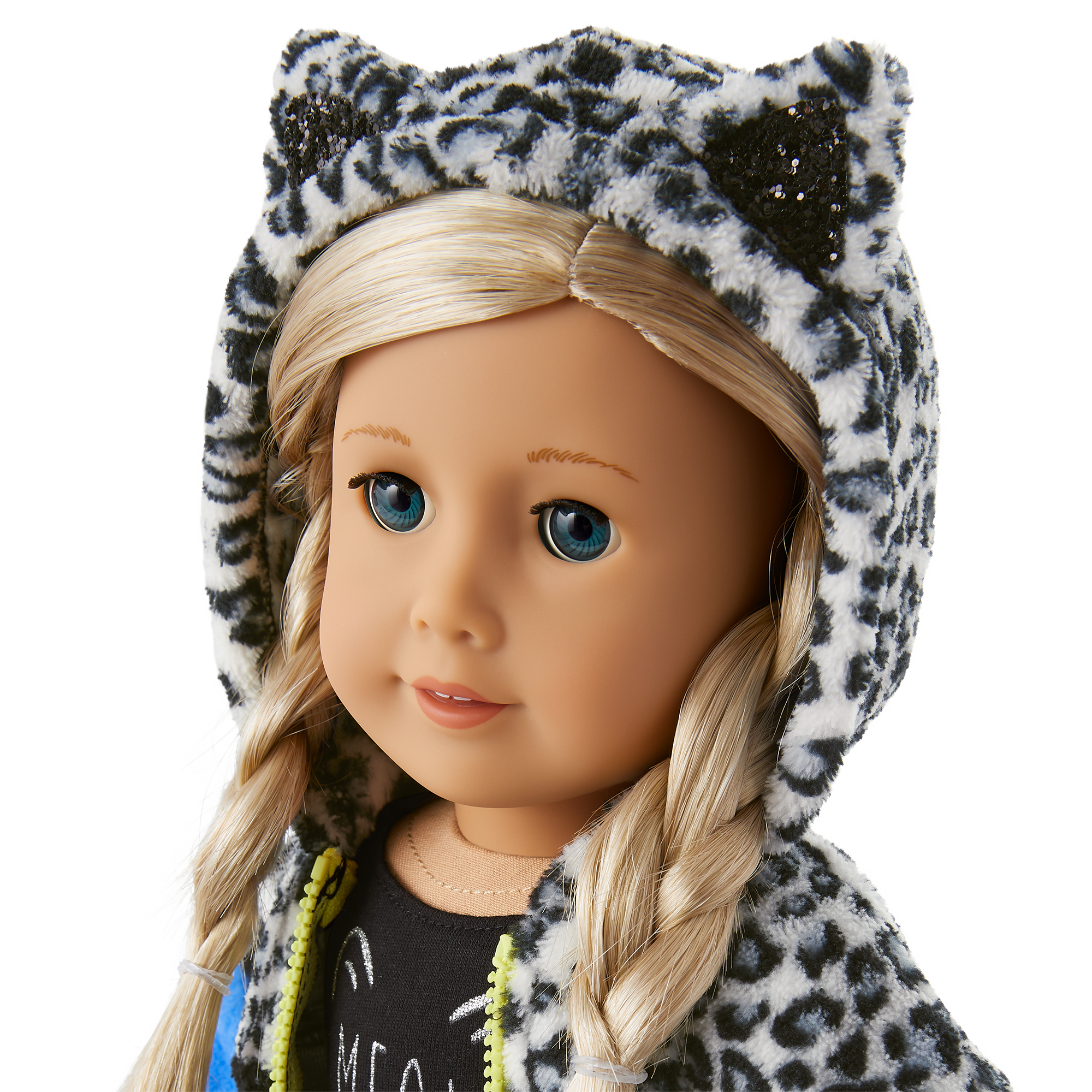 Snow Leopard Hoodie for 18-inch Dolls - Image 4