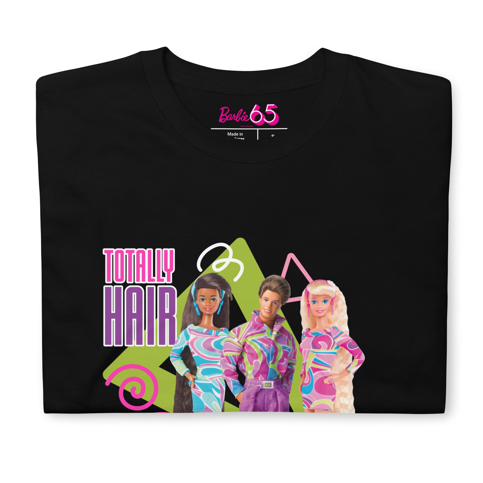 Barbie 1990's Totally Hair Black T-Shirt - Image 3