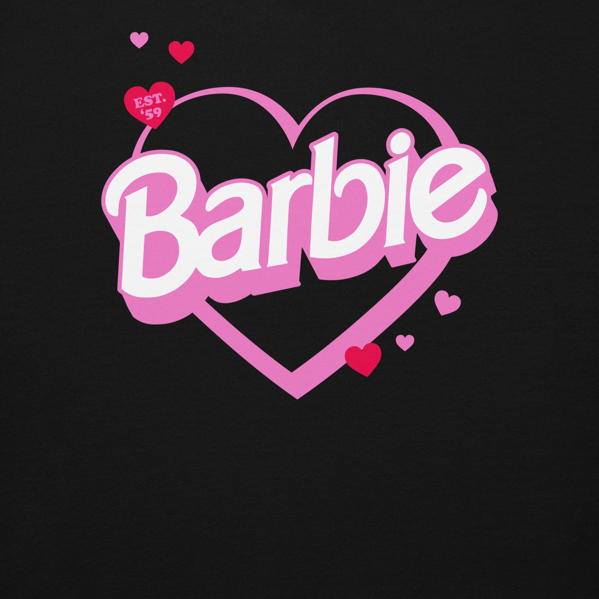 Barbie Embroidered Hearts Hoodie - Image 6