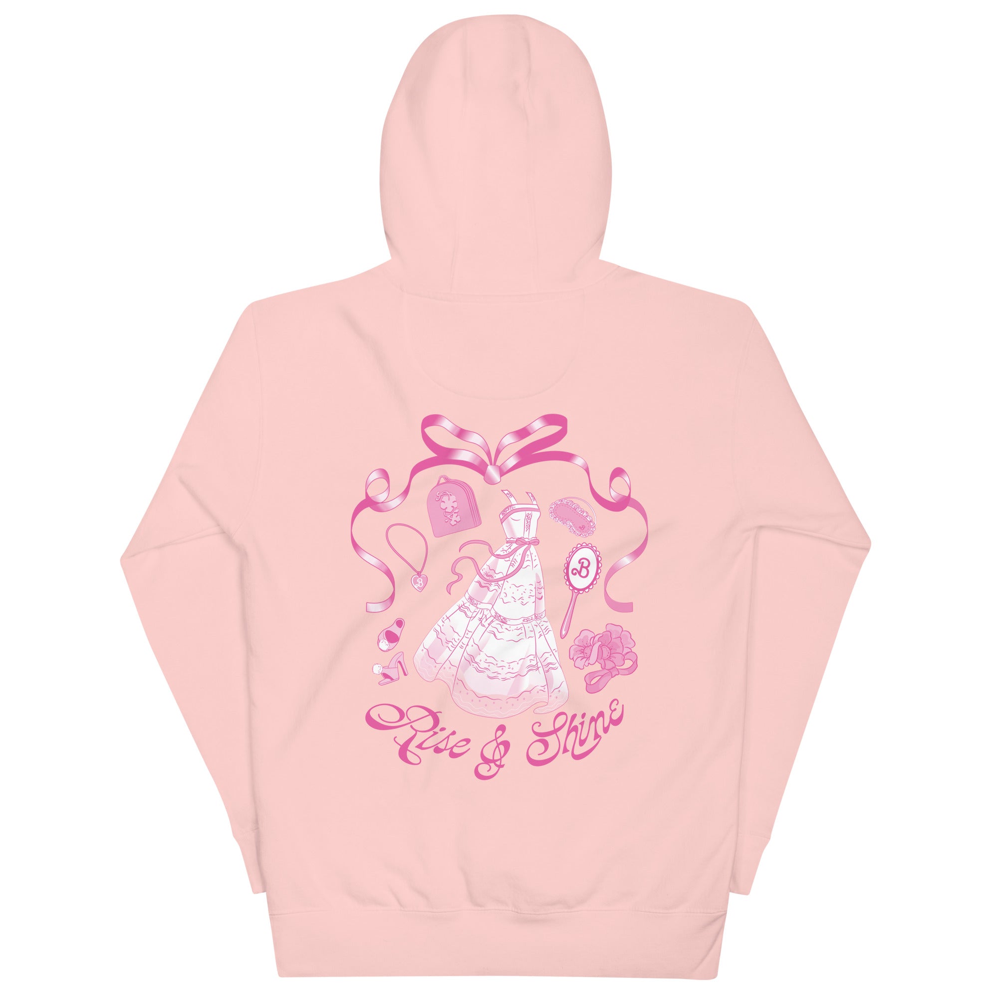 Barbie Rise and Shine Embroidered Pink Hoodie - Image 5