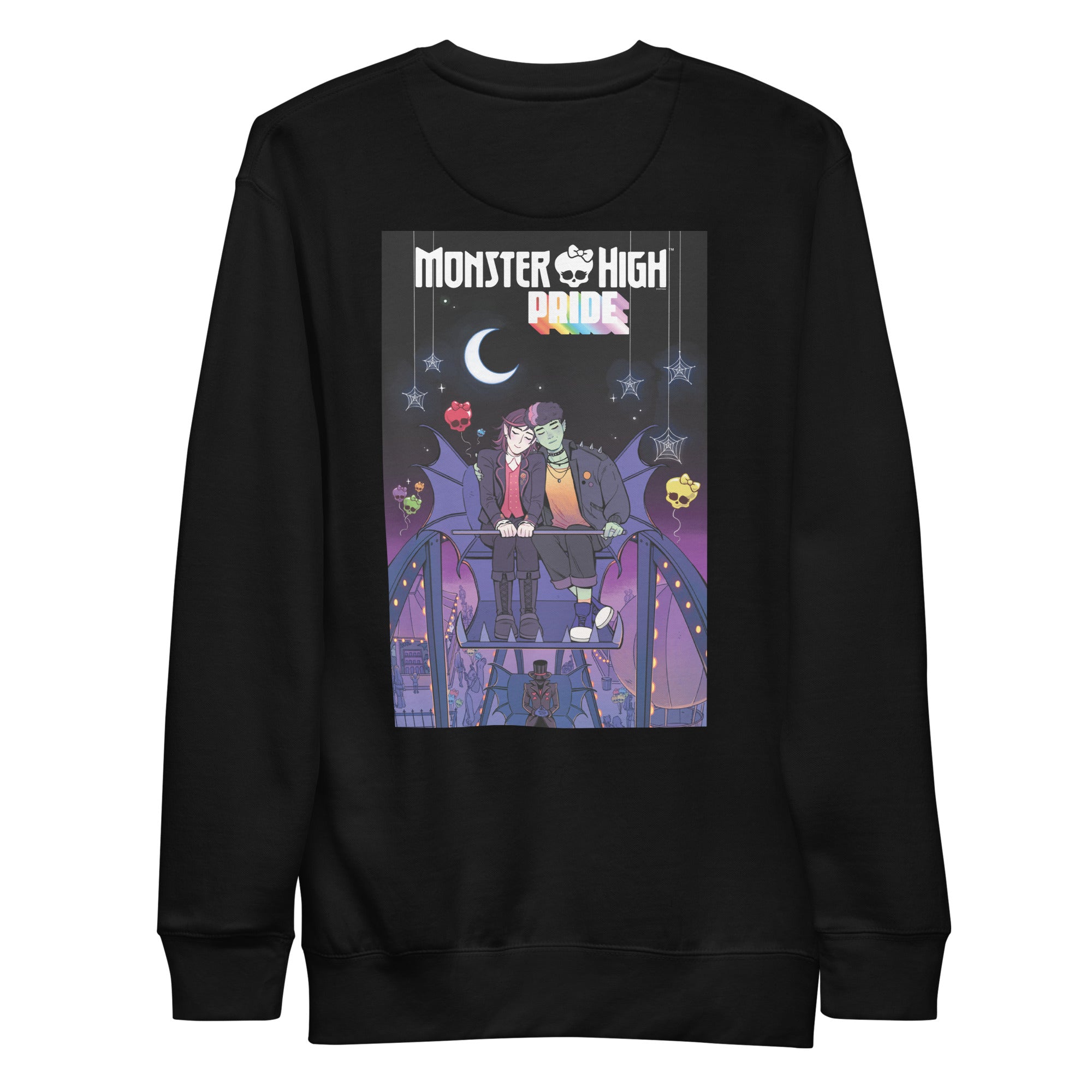 Monster High Pride Kieran & Spelldon Black Sweatshirt - Image 3