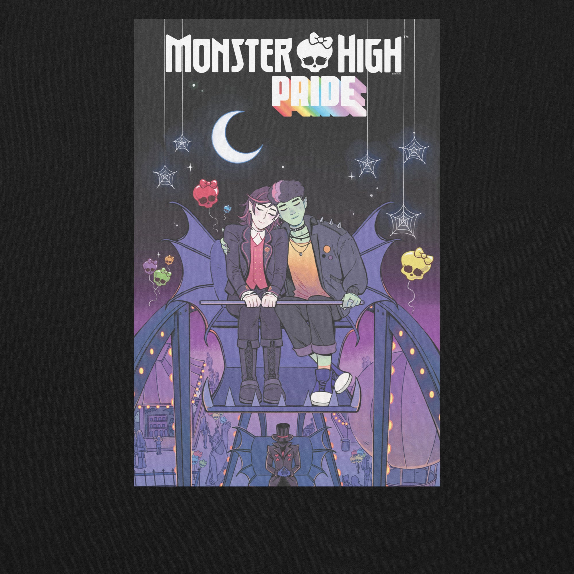 Monster High Pride Kieran & Spelldon Black Sweatshirt - Image 7