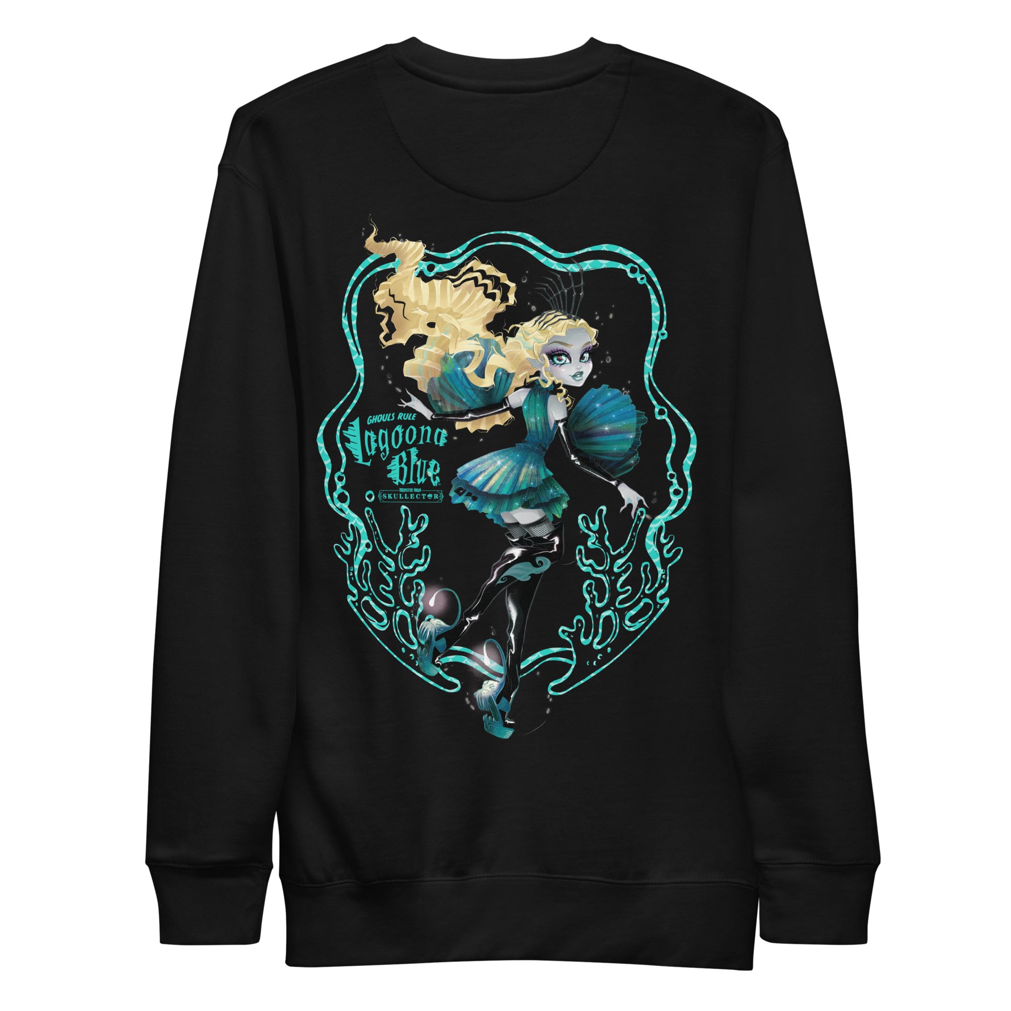 Monster High Lagoona Blue Black Sweatshirt - Image 6