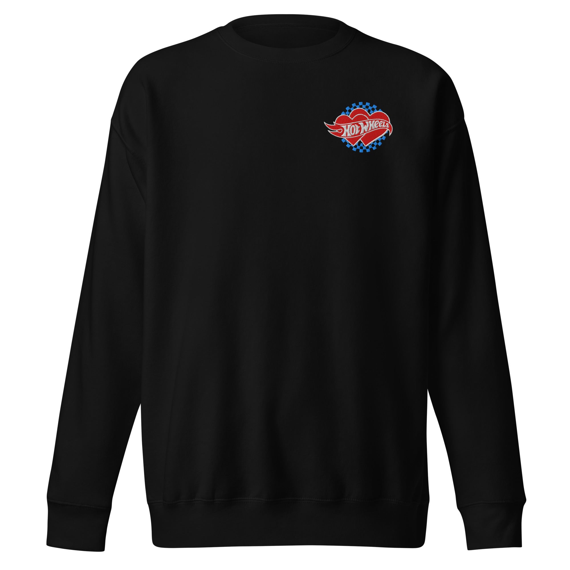 Hot Wheels Embroidered Checkered Hearts Sweatshirt - Image 4