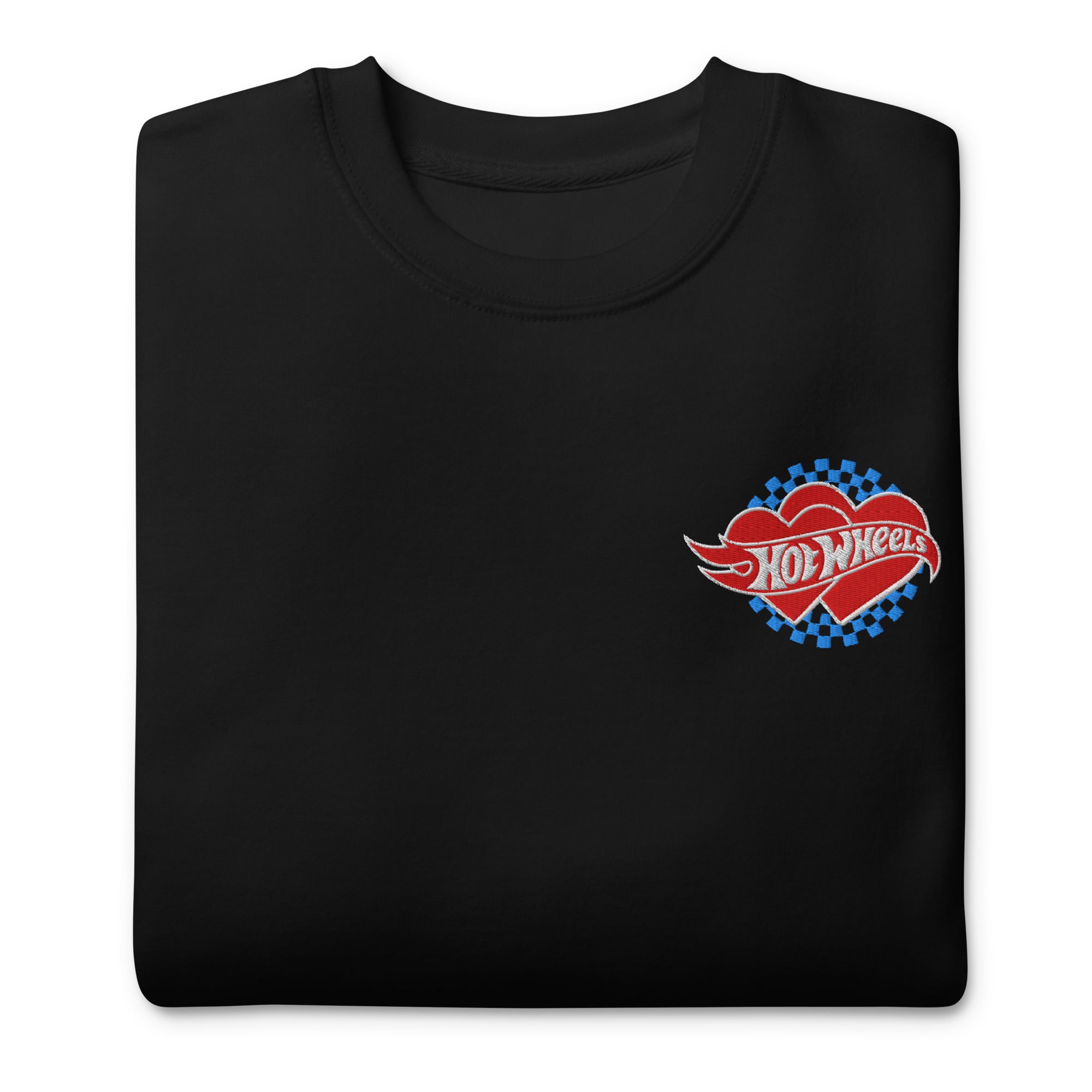 Hot Wheels Embroidered Checkered Hearts Sweatshirt - Image 5