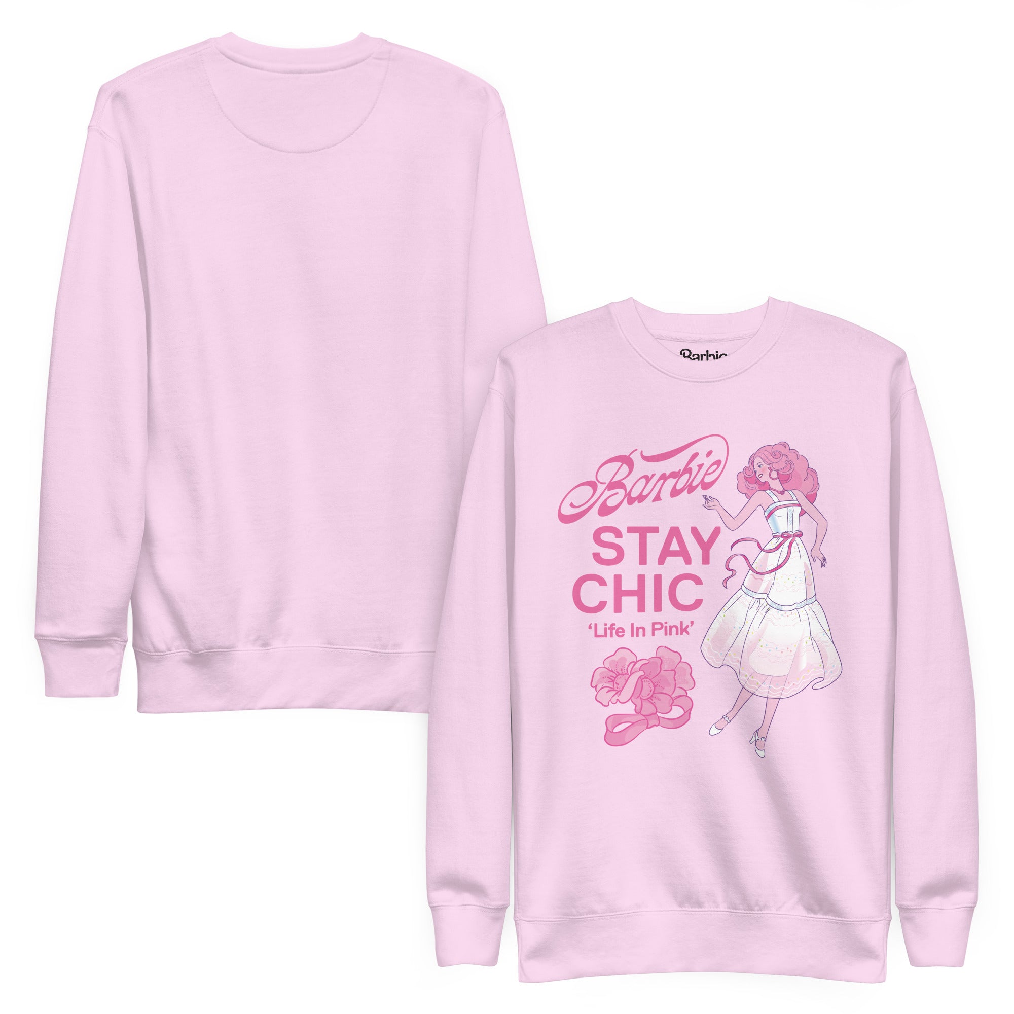 Barbie Stay Chic Pink Sweatshirt - Image 3