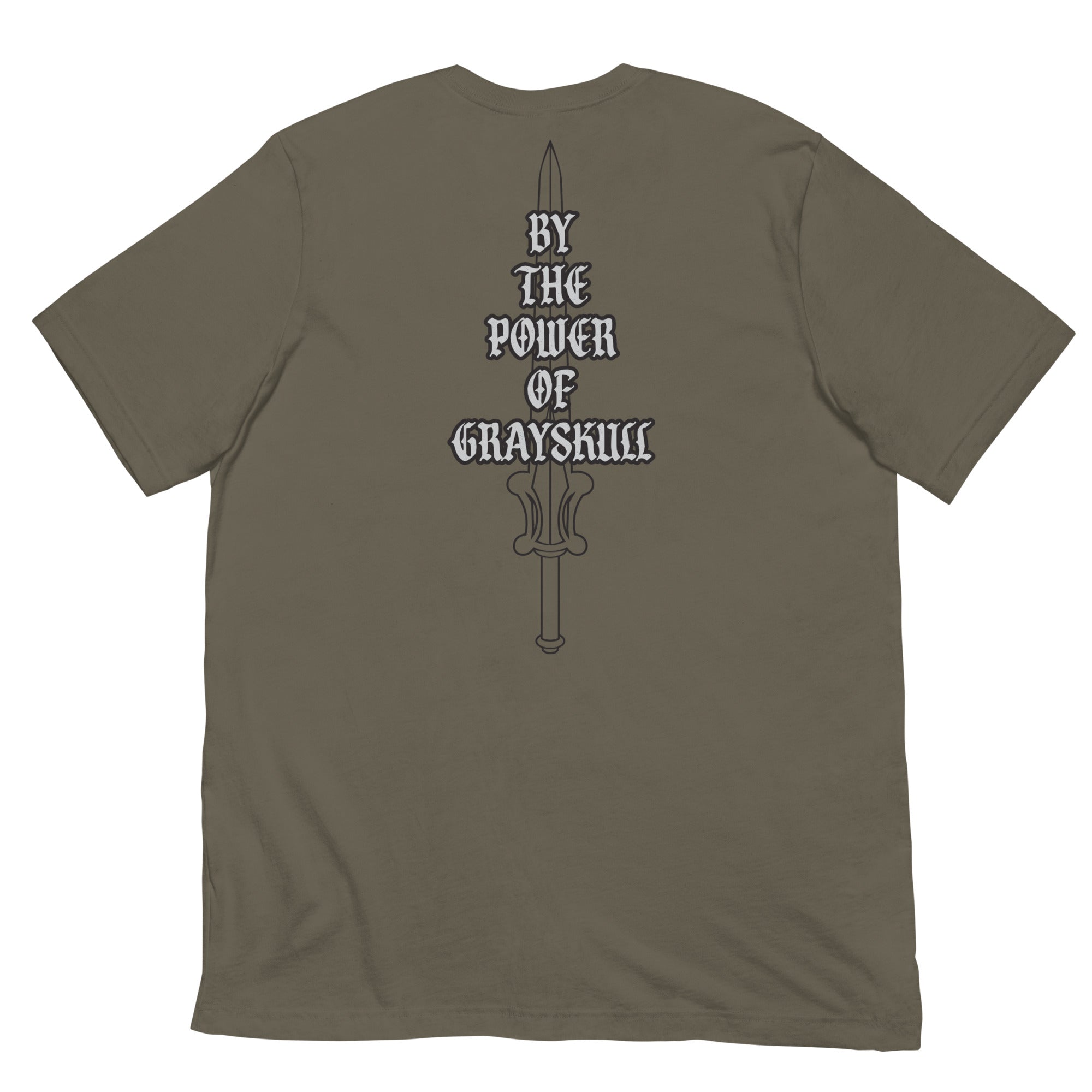 Masters of the Universe By the Power of Grayskull Green T-shirt - Image 6