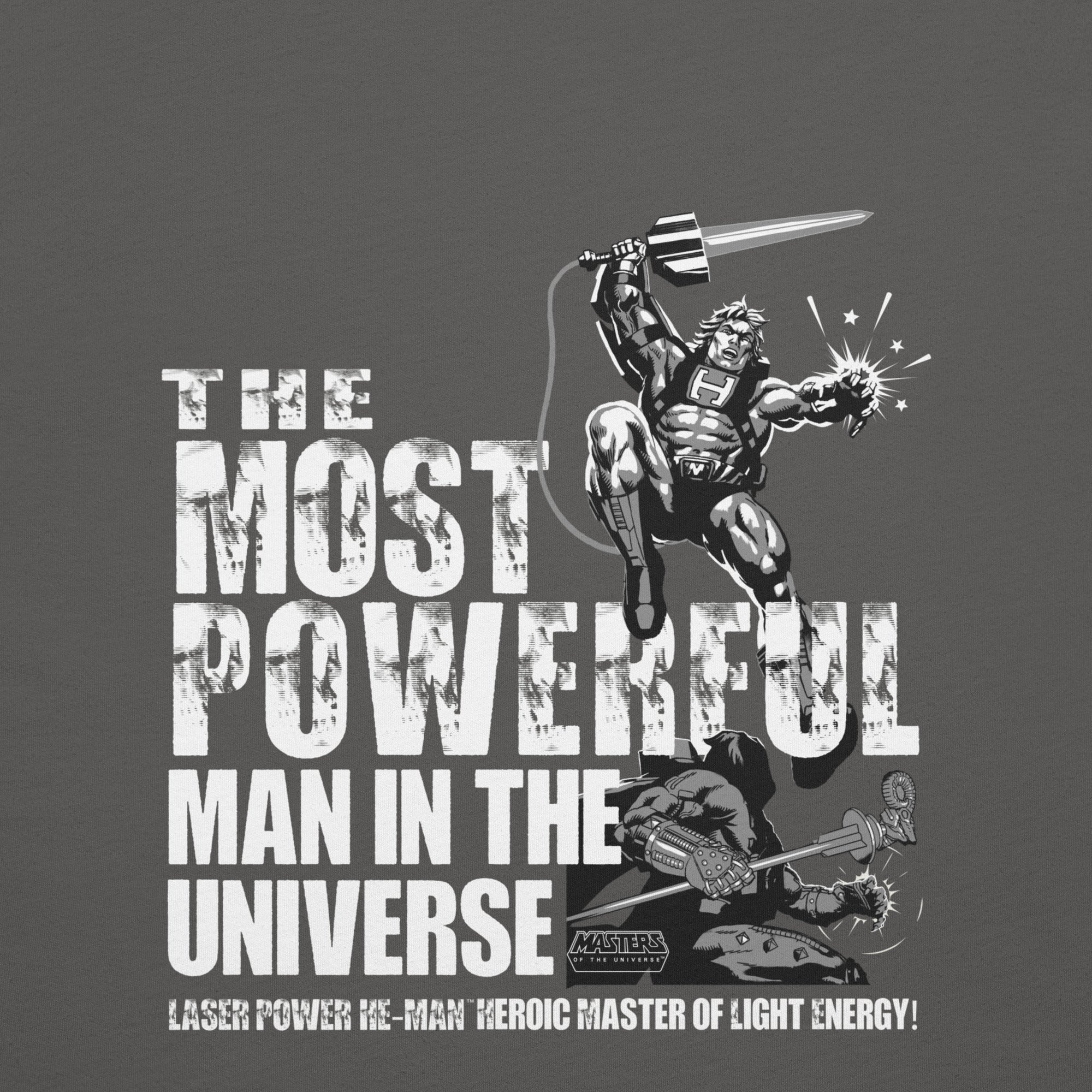 Masters of the Universe Laser Power He-Man Grey T-shirt - Image 4