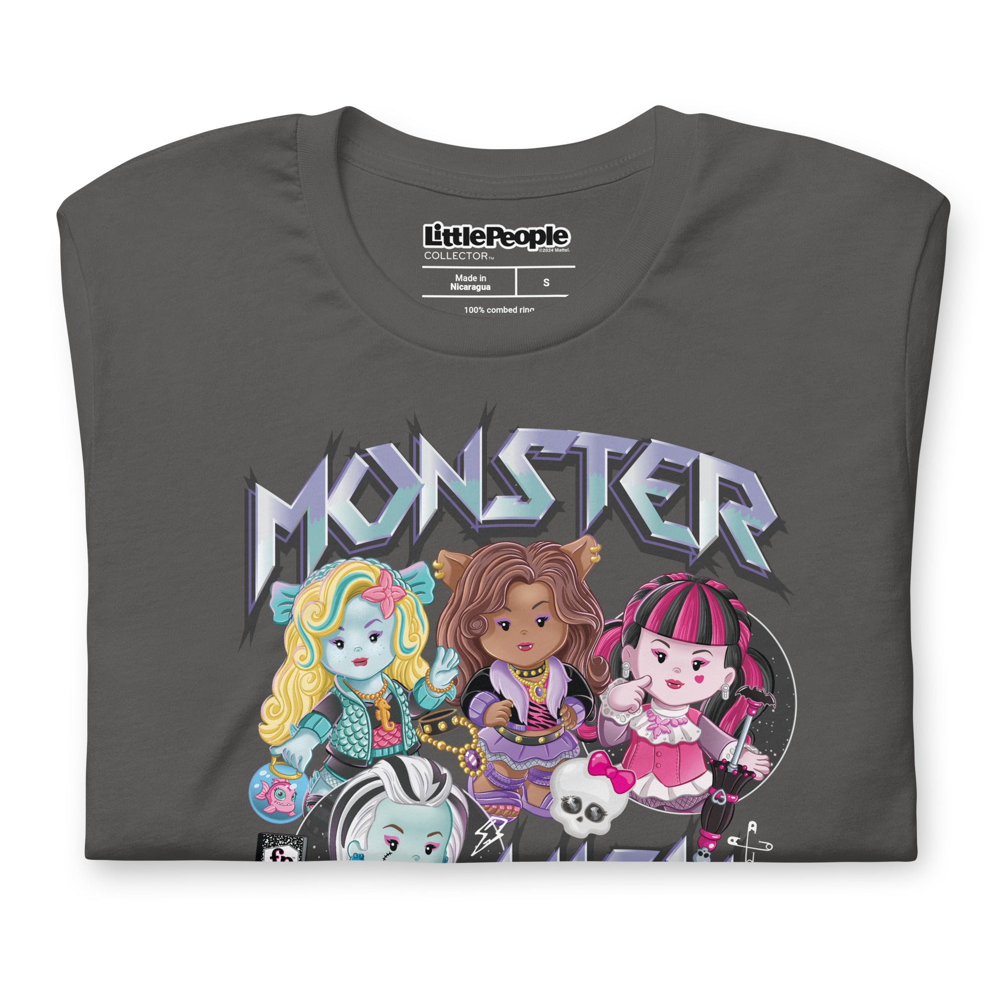 Little People Collector Monster High Grey T-Shirt - Image 5