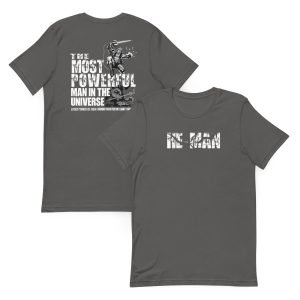Masters of the Universe Laser Power He-Man Grey T-shirt