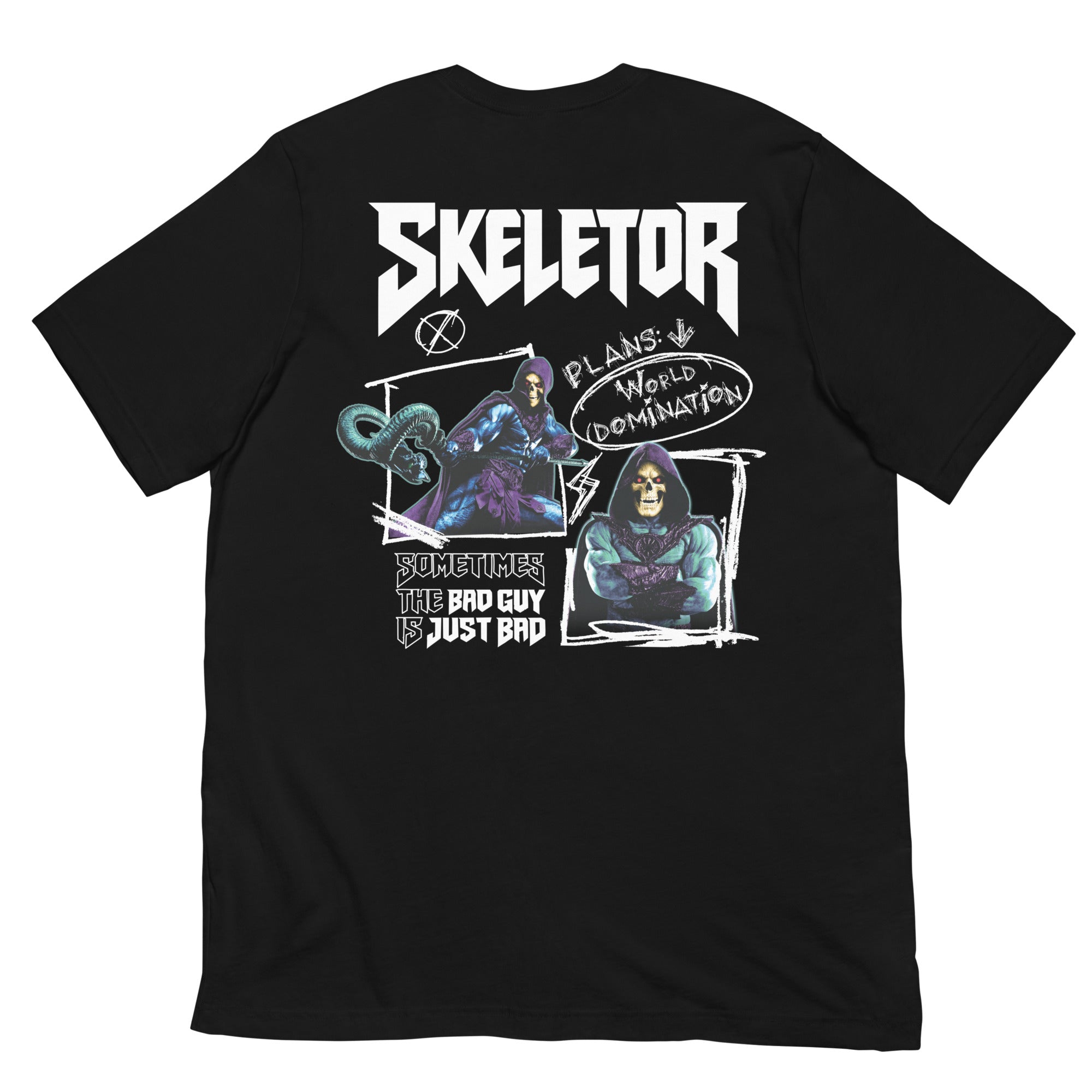 Masters of the Universe Movie Skeletor Bad Guy Black T-shirt - Image 6