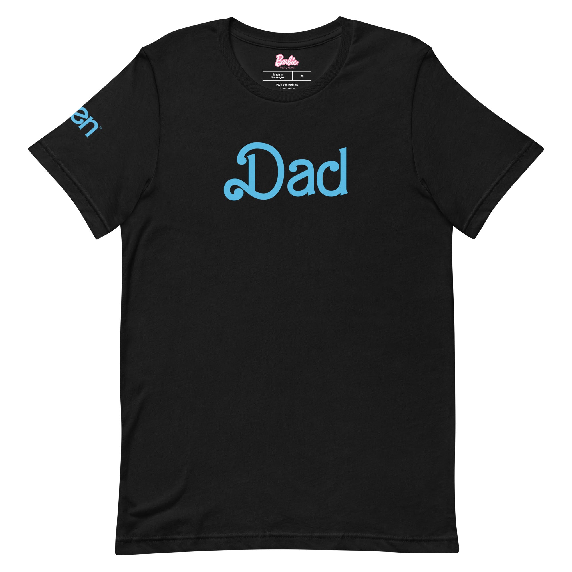 Barbie Dad Ken Black T-Shirt - Image 5