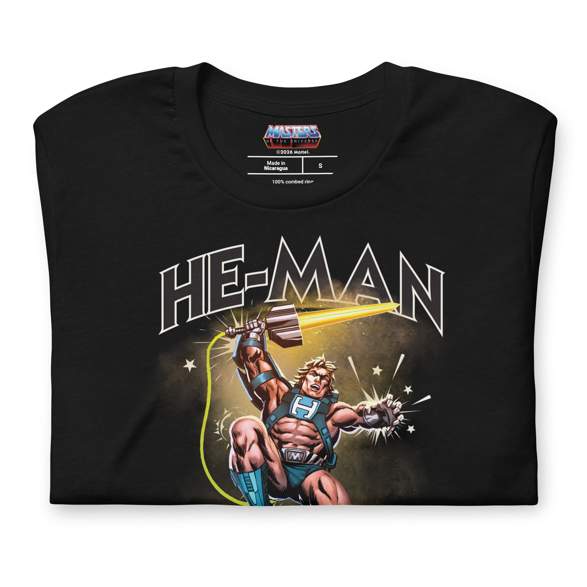 Masters of the Universe Laser Power He-Man Black T-shirt - Image 5