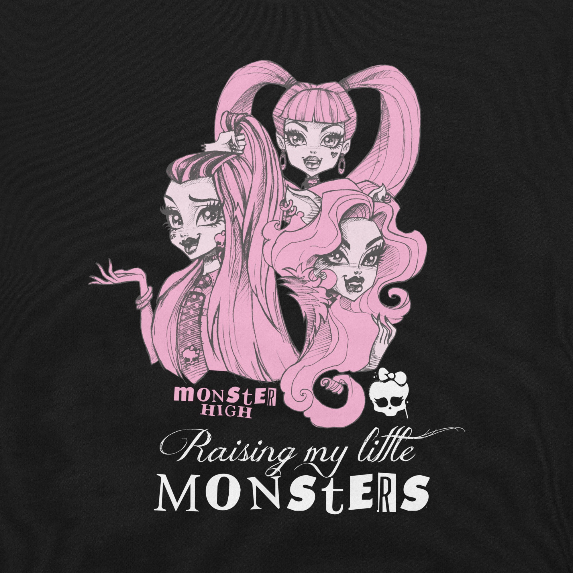 Monster High Raising Little Monsters Black T-shirt - Image 3