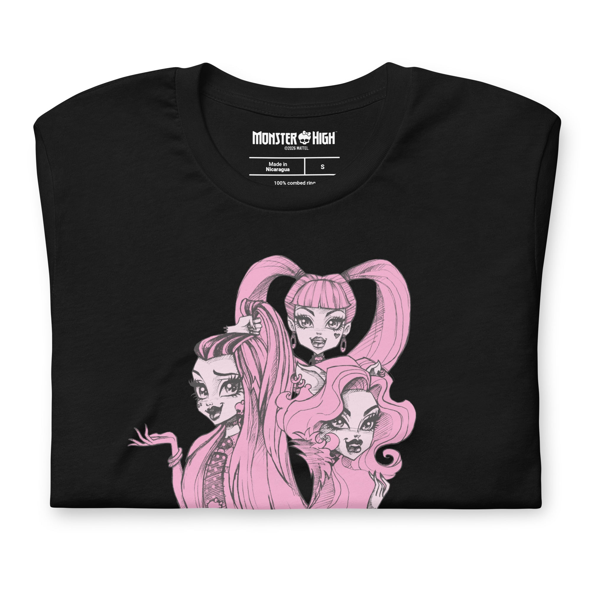 Monster High Raising Little Monsters Black T-shirt - Image 4