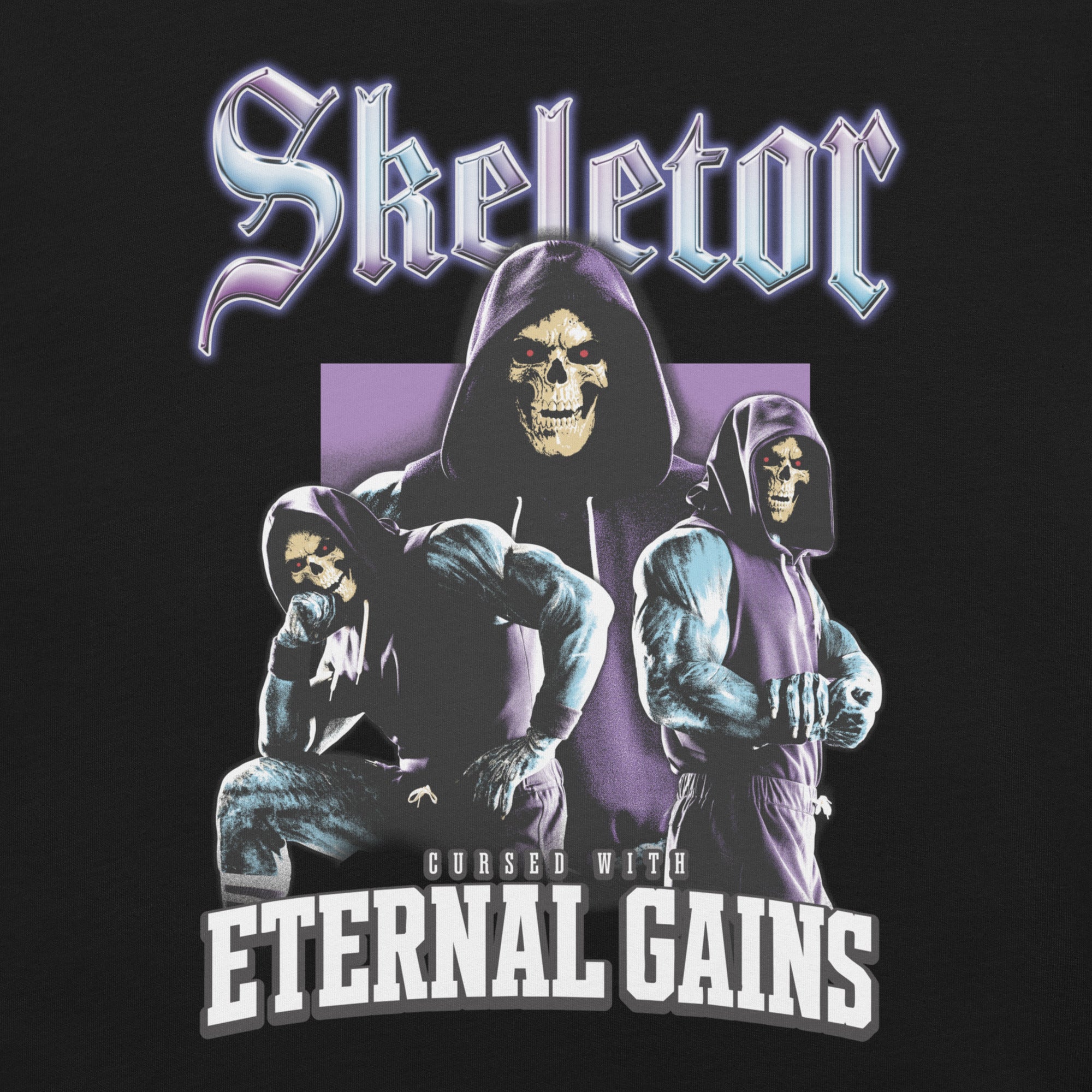 Masters of the Universe Movie Skeletor Eternal Gains Black T-shirt - Image 3