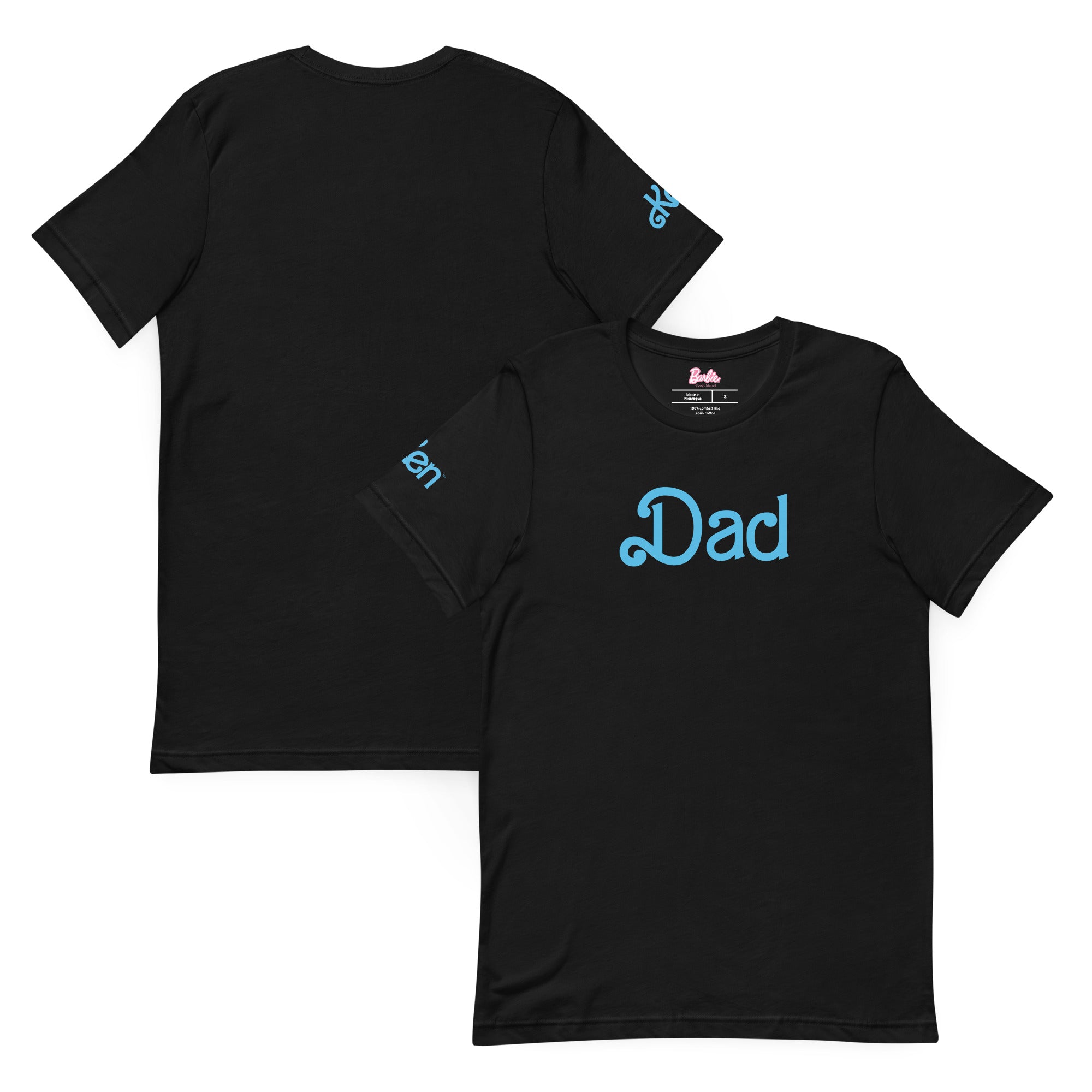 Barbie Dad Ken Black T-Shirt - Image 2