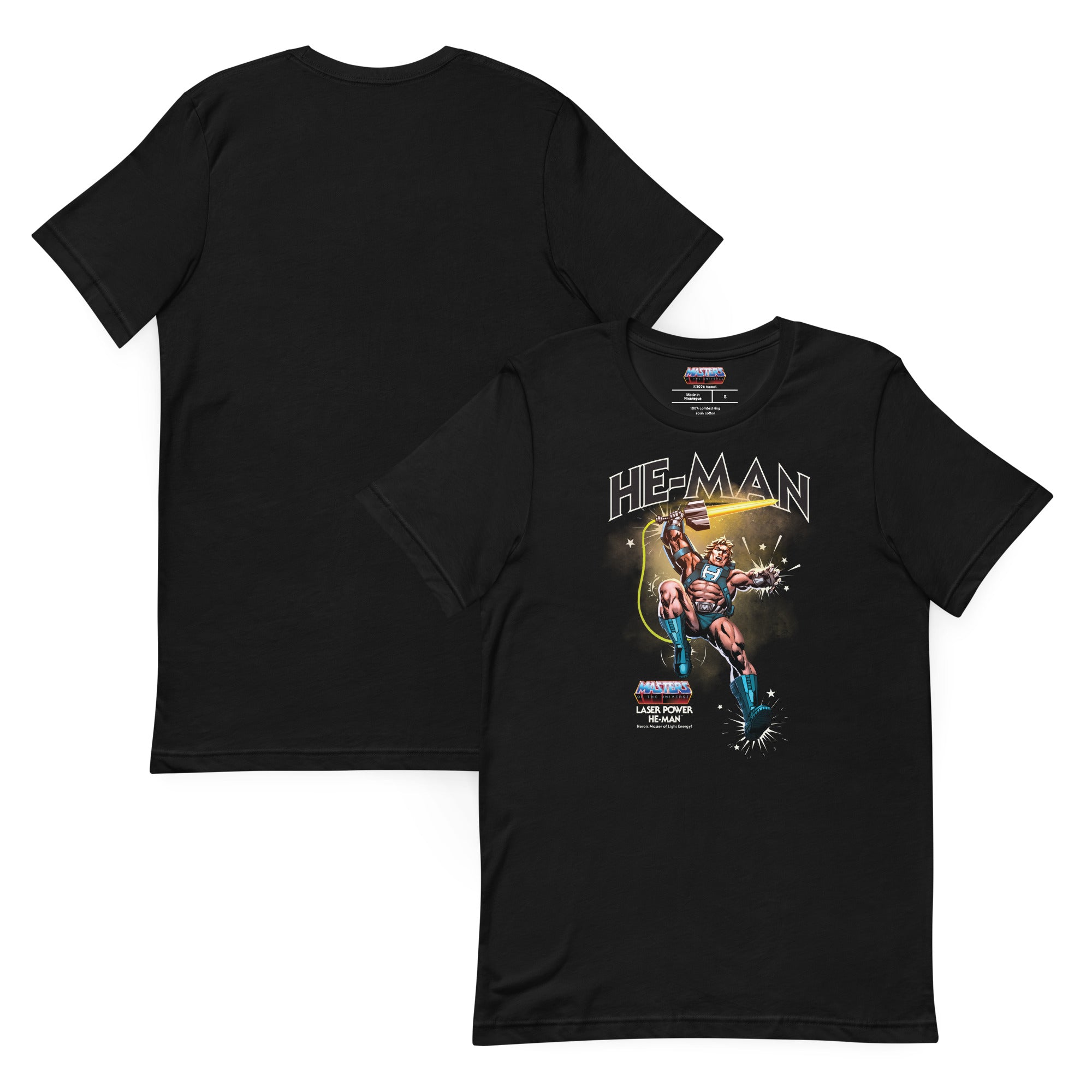 Masters of the Universe Laser Power He-Man Black T-shirt - Image 2
