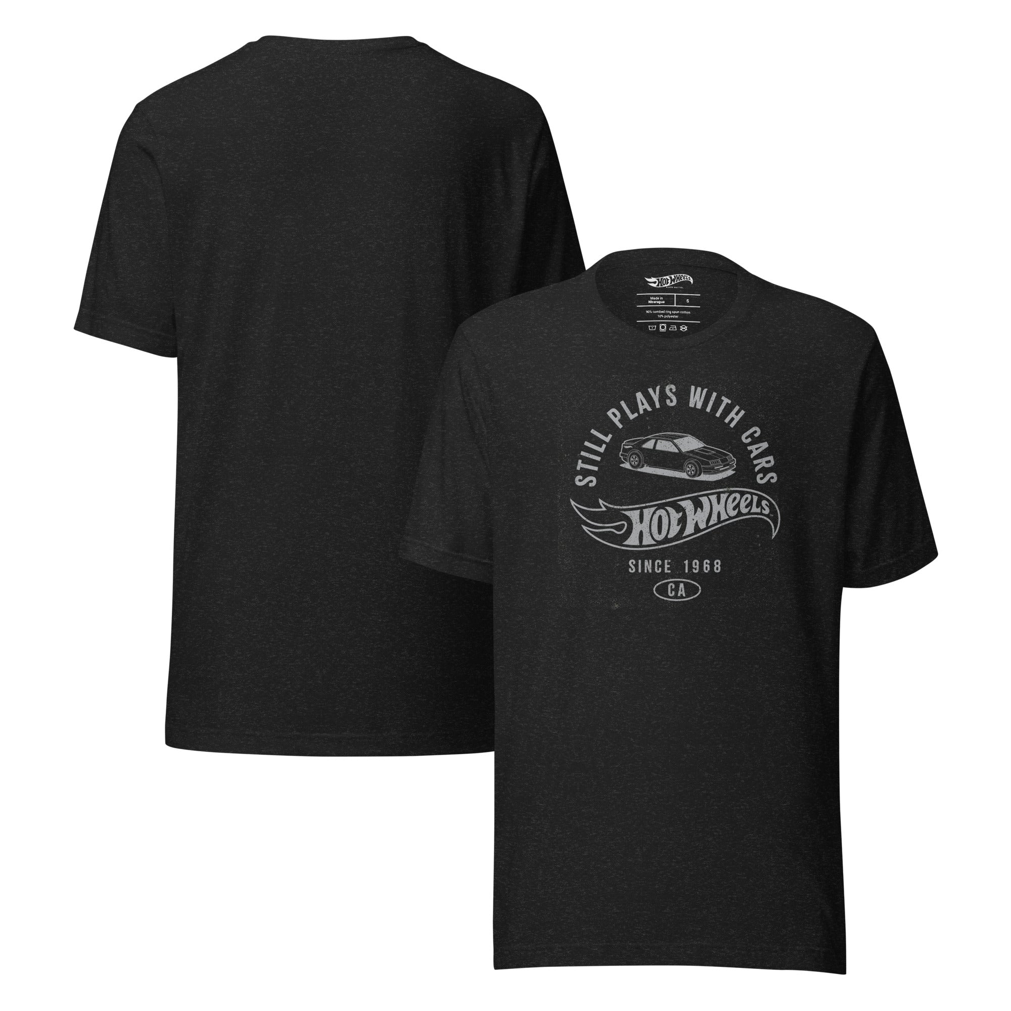 Hot Wheels Still Plays with Hot Wheels Cars Black T-Shirt - Image 2