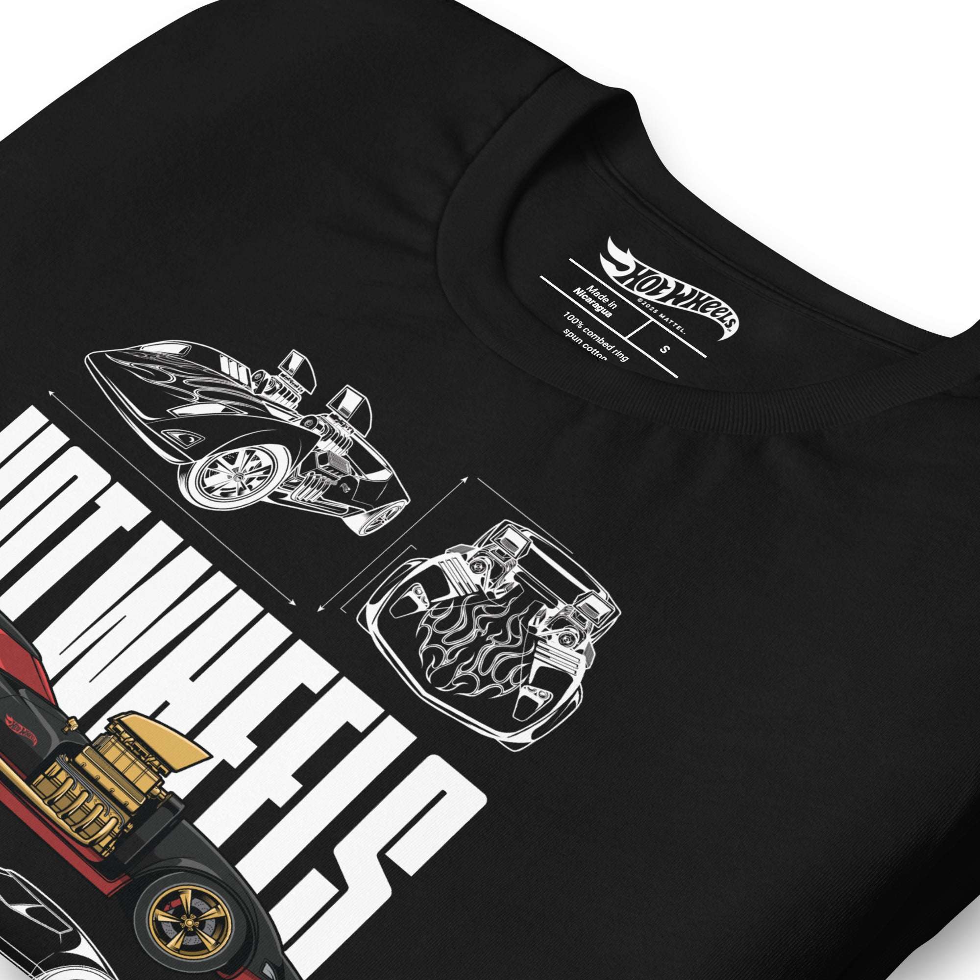 Hot Wheels Nothing Less than Legendary Black T-Shirt - Image 6