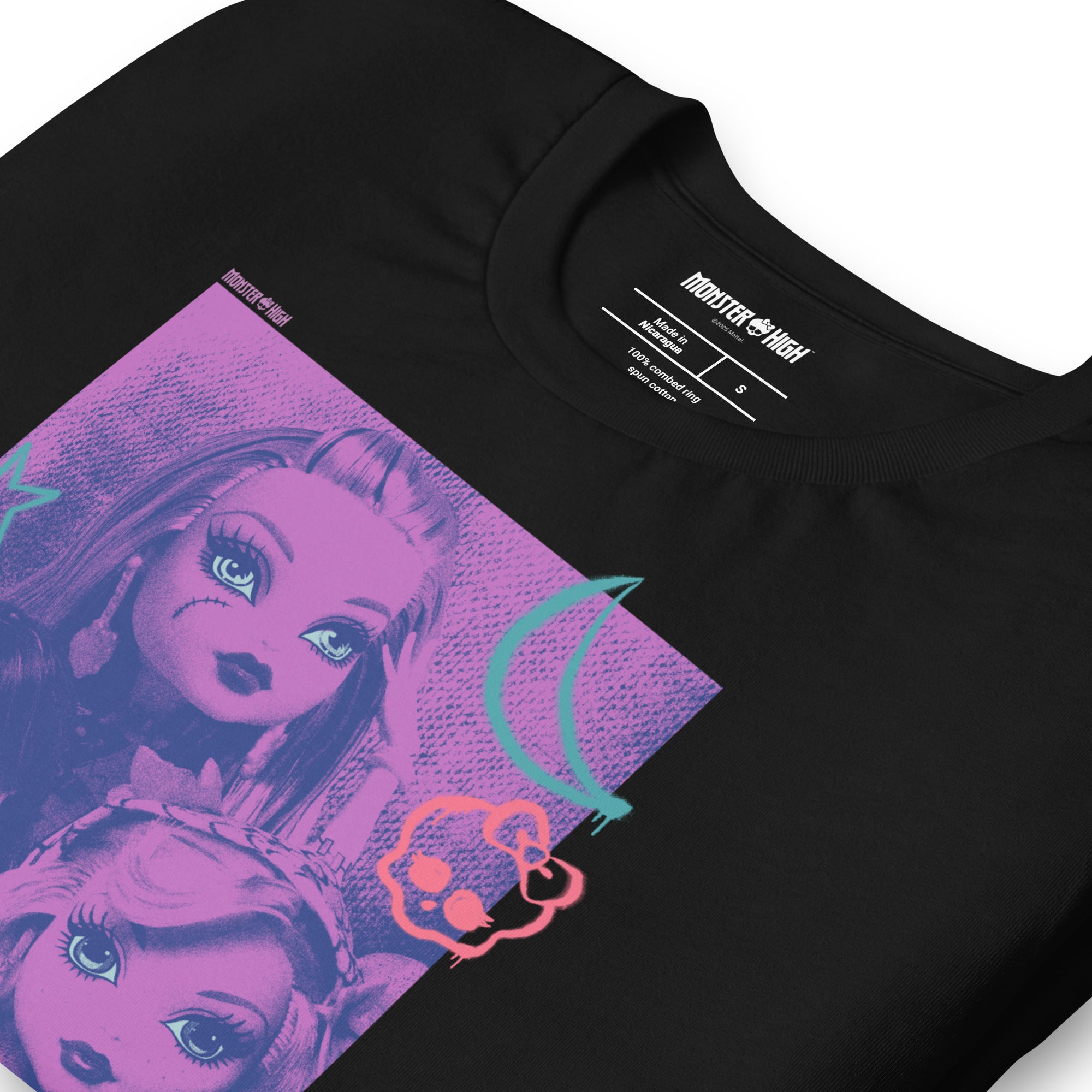 Monster High Lunar Glow Black T-Shirt - Image 5