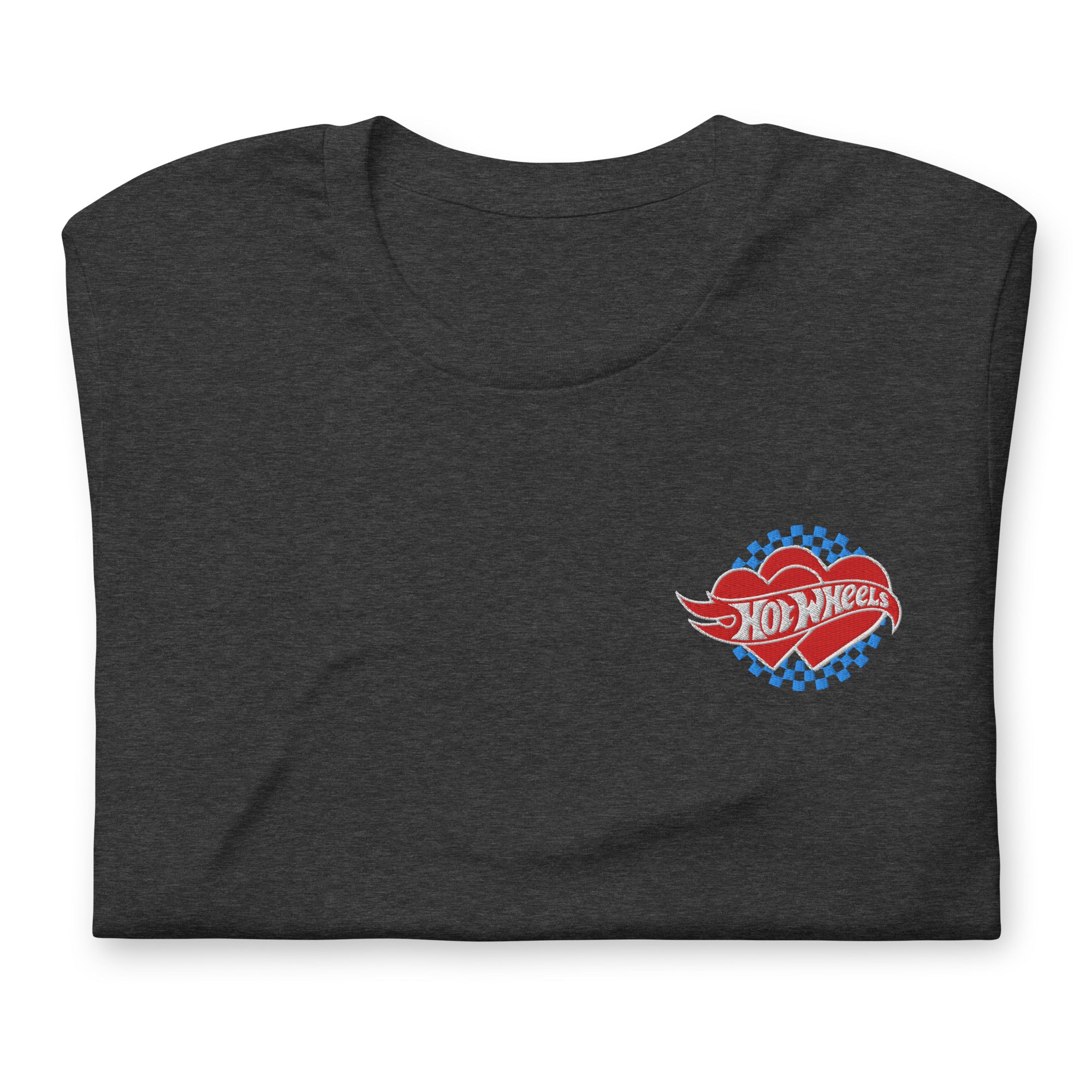 Hot Wheels Embroidered Checkered Hearts T-Shirt - Image 5