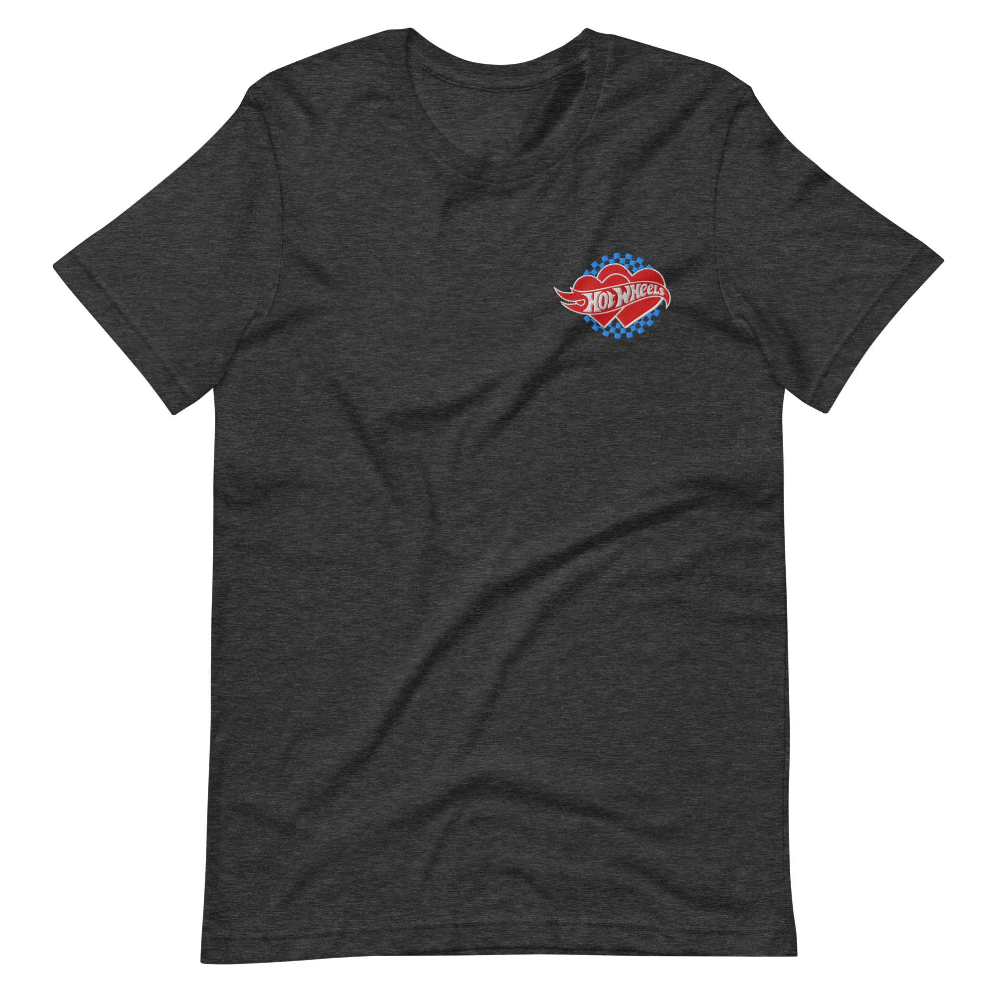 Hot Wheels Embroidered Checkered Hearts T-Shirt - Image 7