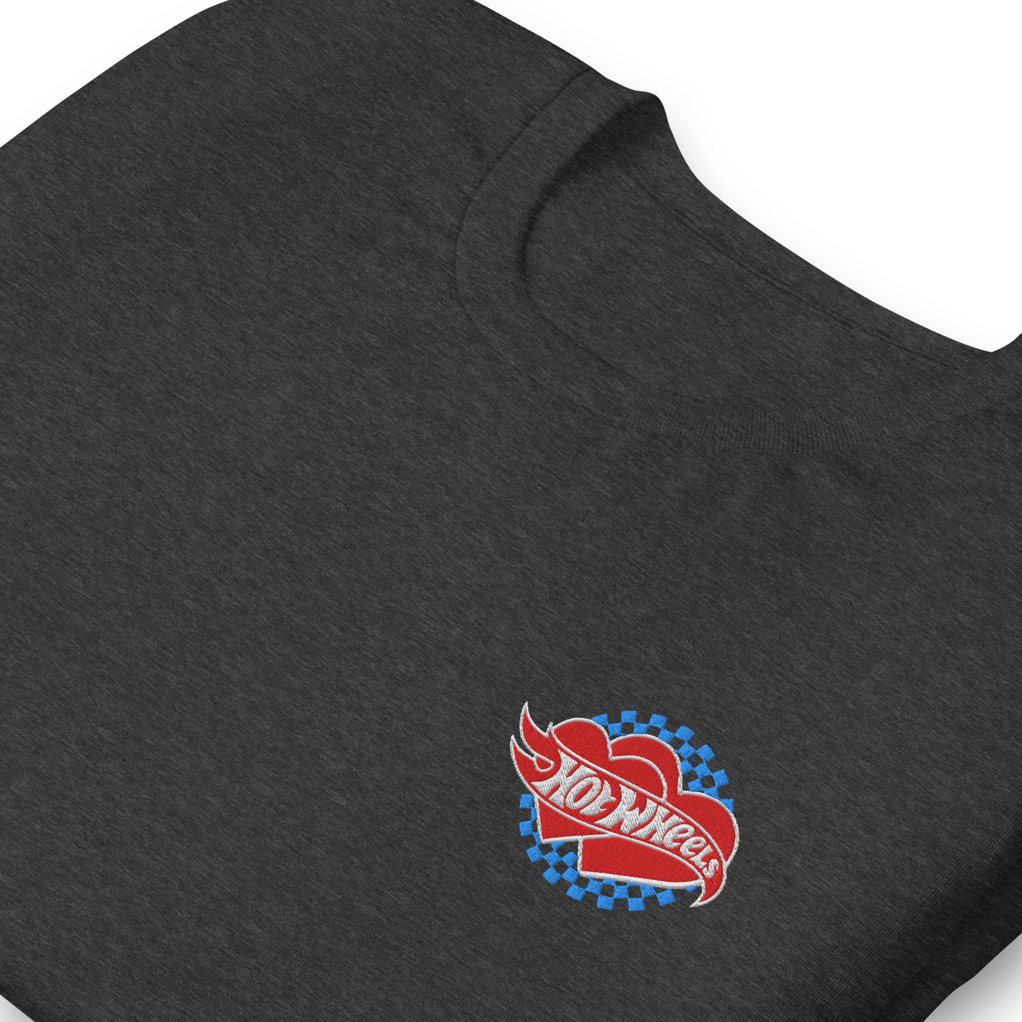 Hot Wheels Embroidered Checkered Hearts T-Shirt - Image 6