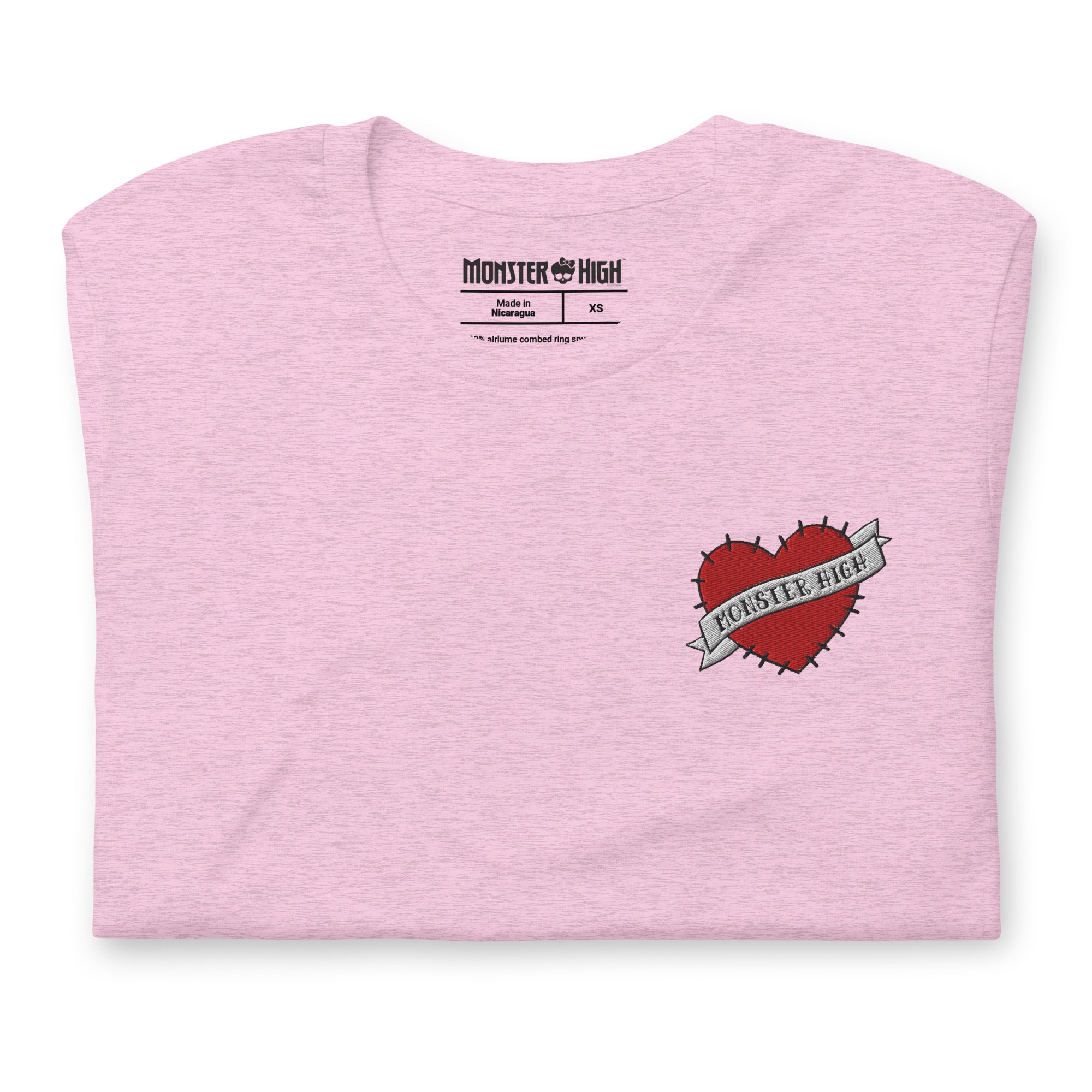 Monster High Embroidered Logo Heart T-Shirt - Image 4