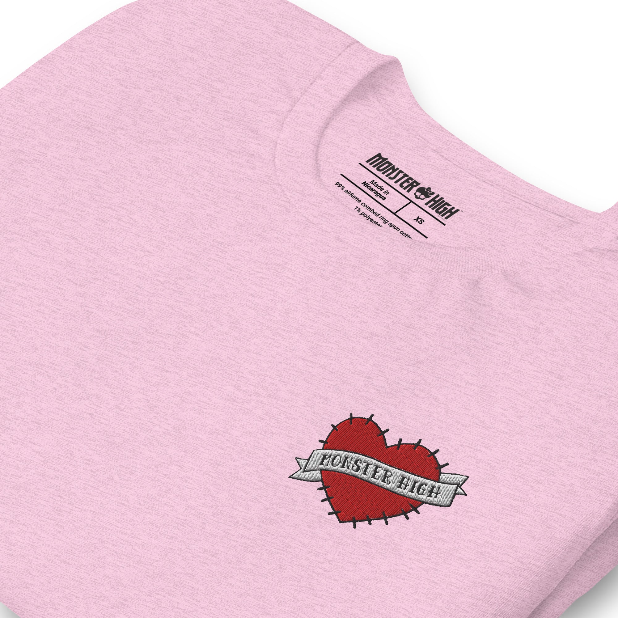 Monster High Embroidered Logo Heart T-Shirt - Image 5