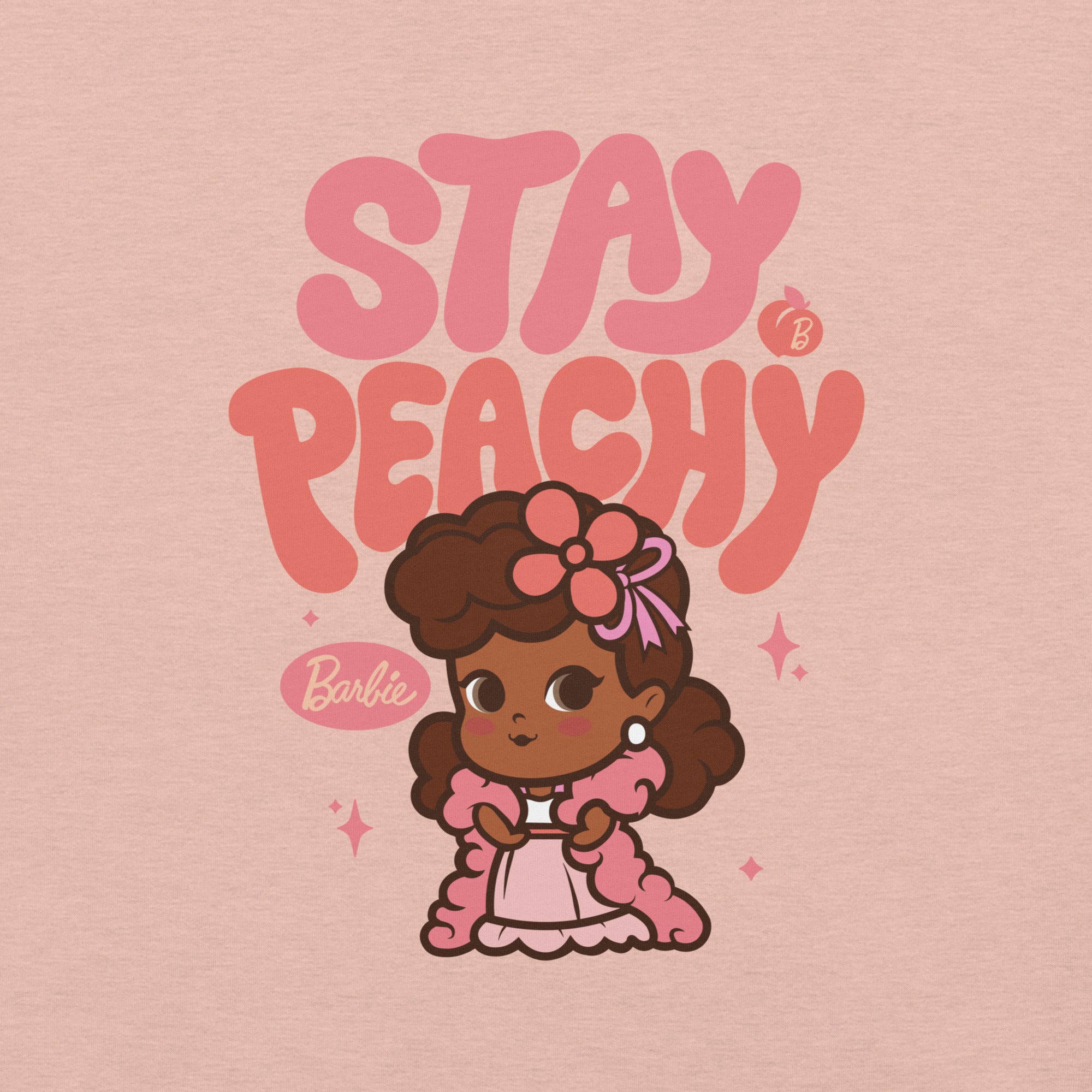Barbie Stay Peachy Cutie Peach T-Shirt - Image 4