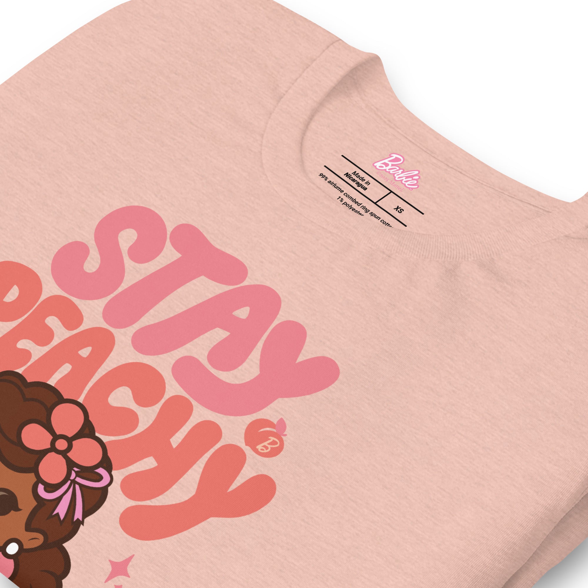 Barbie Stay Peachy Cutie Peach T-Shirt - Image 6