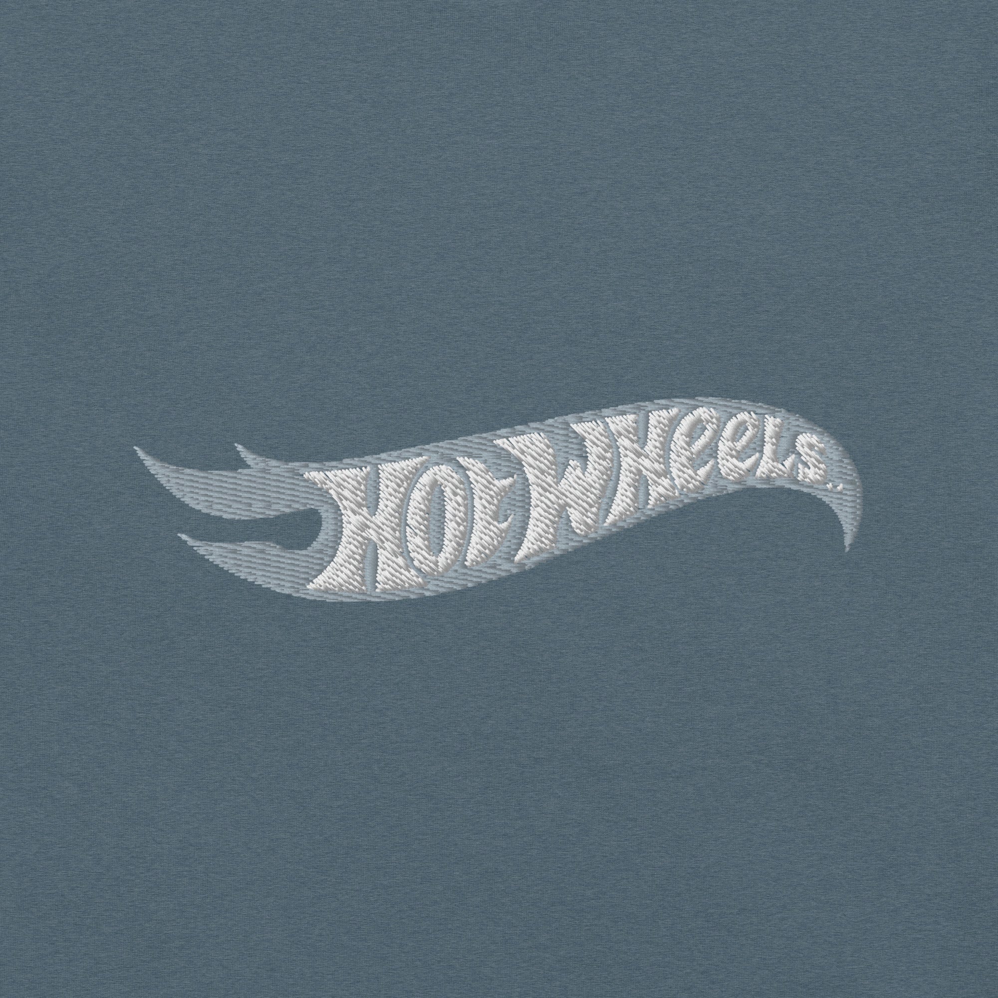 Hot Wheels Speed Shop Embroidered Blue T-Shirt - Image 2